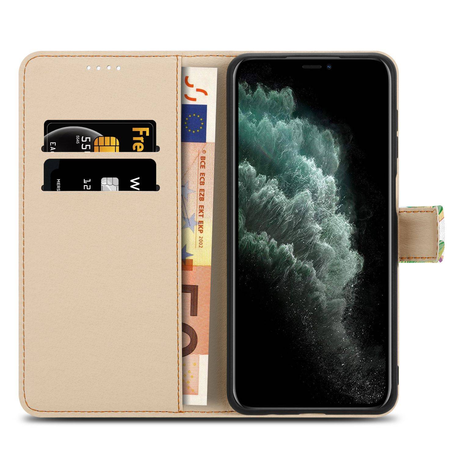 Cadorabo Schutzhülle für Apple iPhone 11 PRO MAX Hülle Design Grüner Regenwald No.8 Handyhülle Schutzhülle Etui