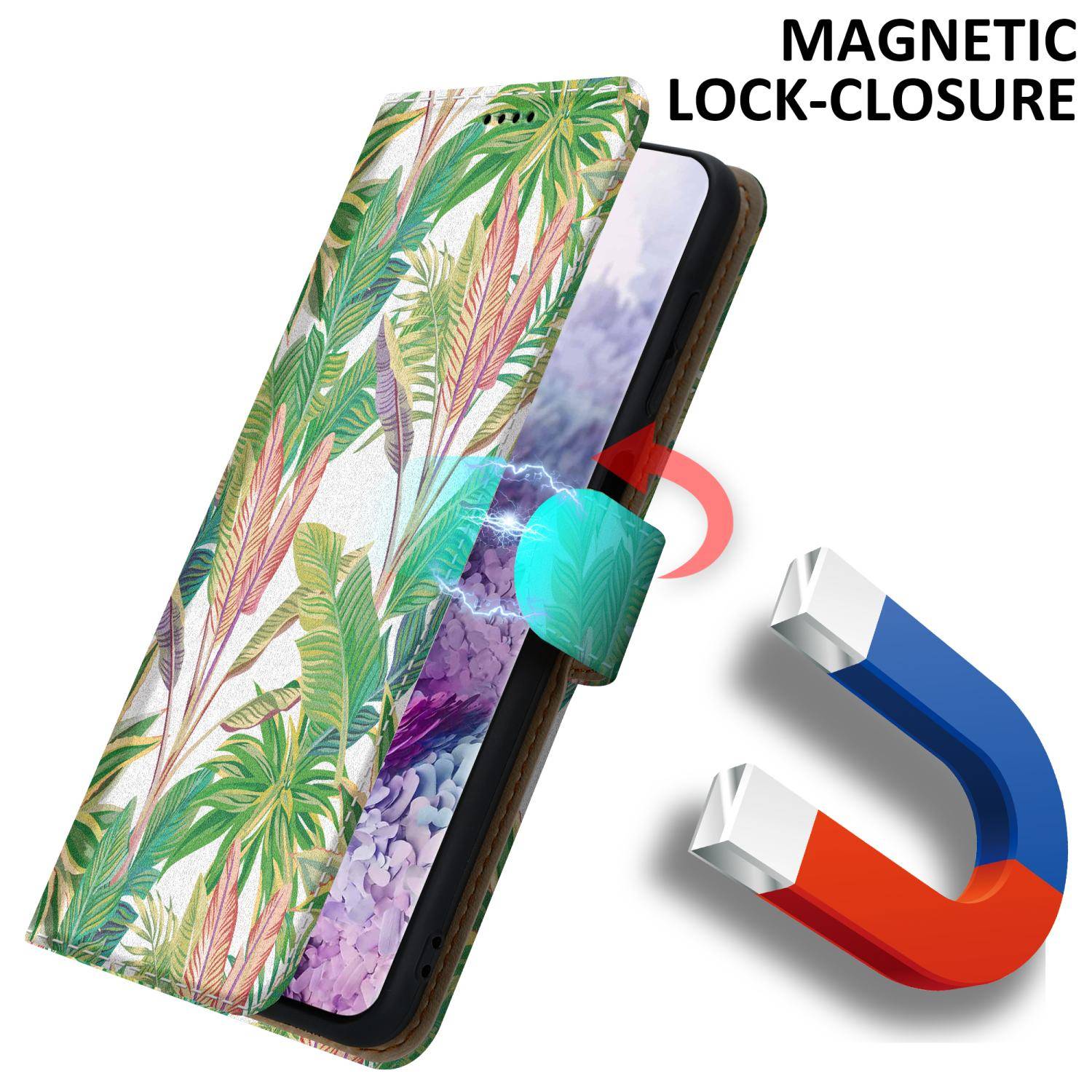 Cadorabo Schutzhülle für Samsung Galaxy S20 PLUS Hülle Design Grüner Regenwald No.8 Handyhülle Schutzhülle Etui
