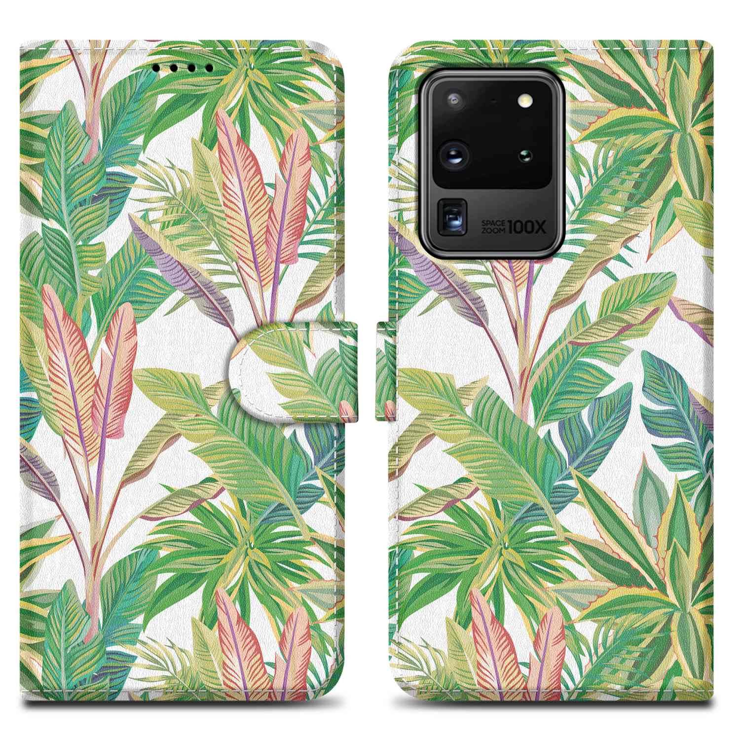 Cadorabo Schutzhülle für Samsung Galaxy S20 ULTRA Hülle Design Grüner Regenwald No.8 Handyhülle Schutzhülle Etui