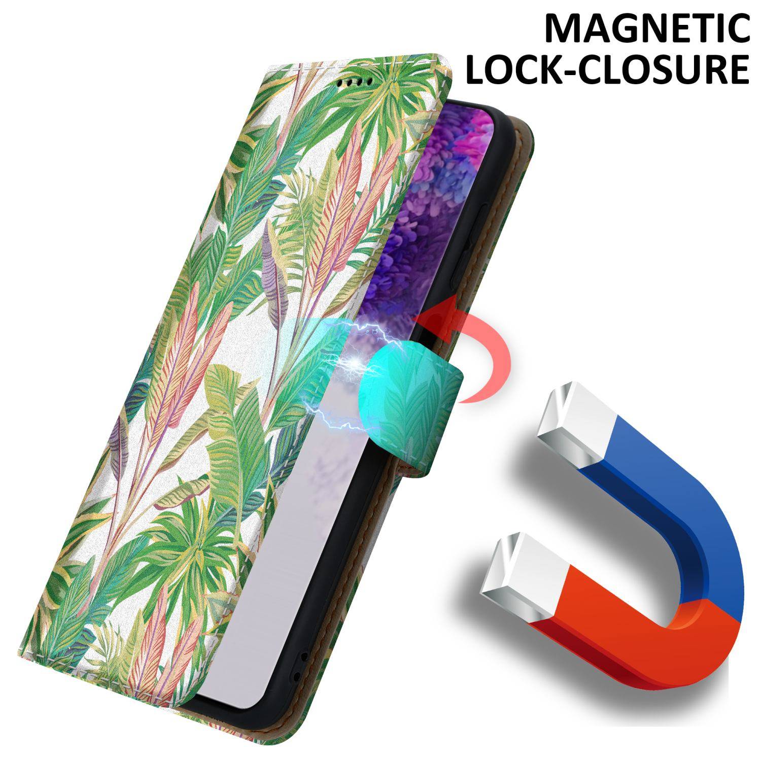 Cadorabo Schutzhülle für Samsung Galaxy S20 ULTRA Hülle Design Grüner Regenwald No.8 Handyhülle Schutzhülle Etui
