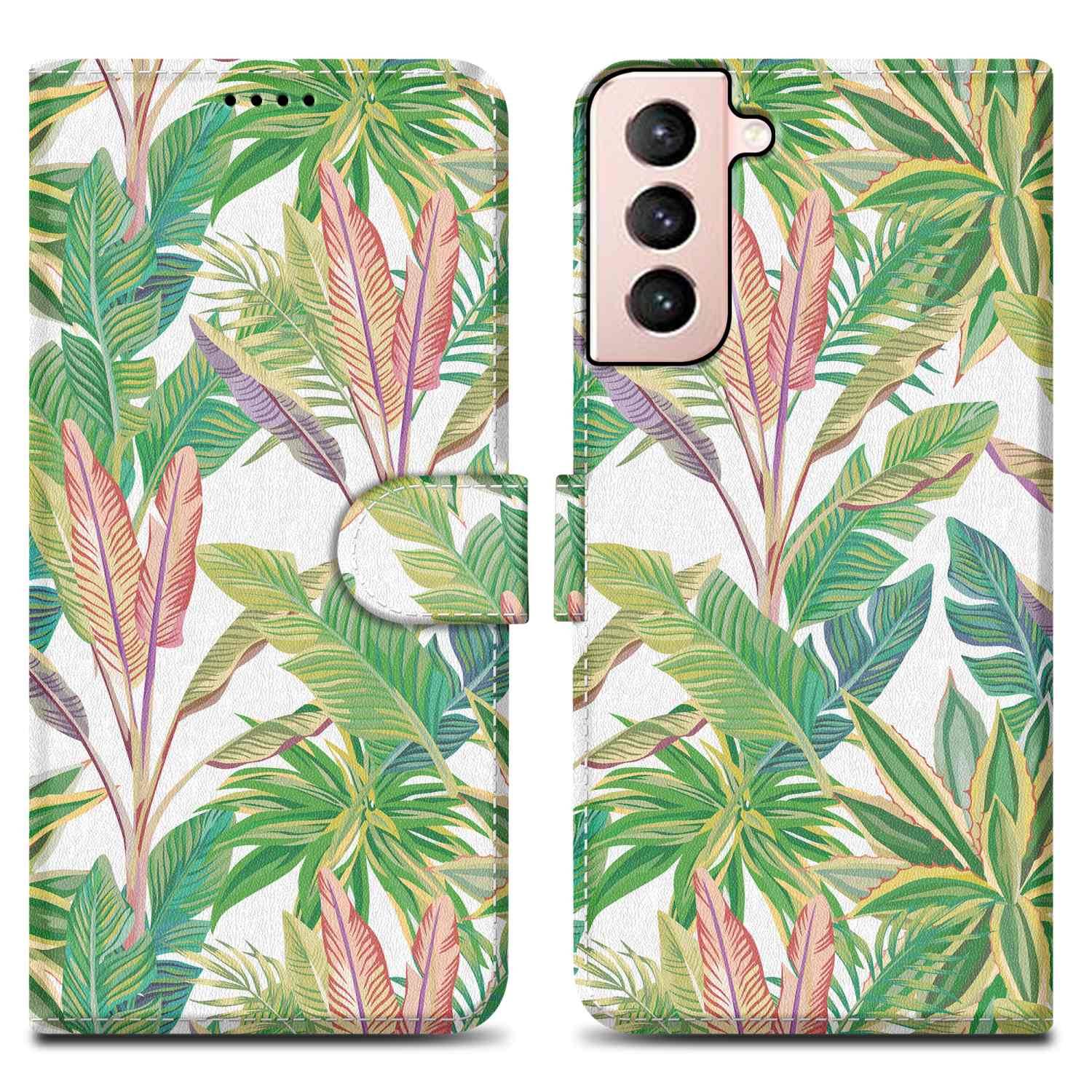 Cadorabo Schutzhülle für Samsung Galaxy S21 PLUS Hülle Design Grüner Regenwald No.8 Handyhülle Schutzhülle Etui