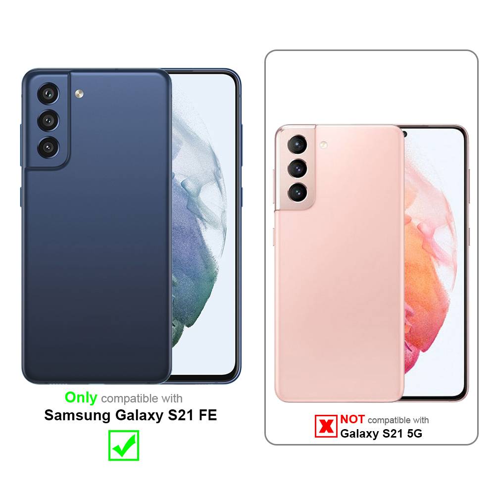 Cadorabo Schutzhülle für Samsung Galaxy S21 FE Hülle Design Rosa Handyhülle Schutzhülle Etui Magnetisch Case Cover