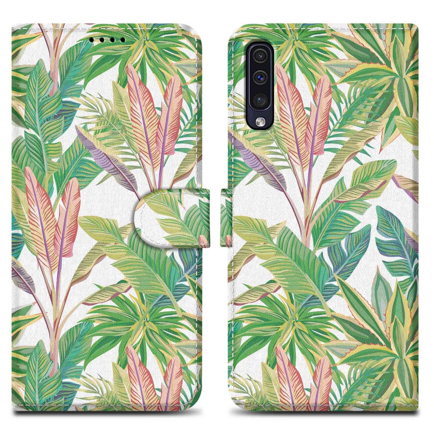 Cadorabo Schutzhülle für Samsung Galaxy A50 4G / A50s / A30s Hülle Design Grüner Regenwald No.8 Handyhülle Schutzhülle