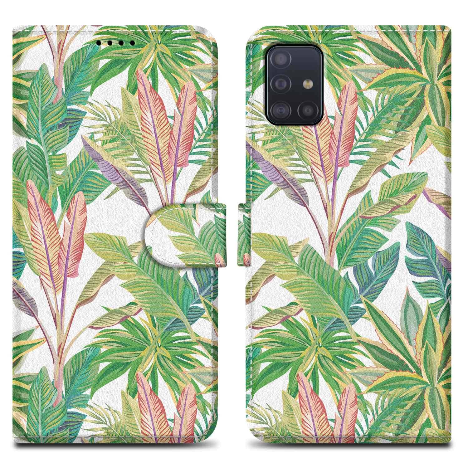 Cadorabo Schutzhülle für Samsung Galaxy A51 4G / M40s Hülle Design Grüner Regenwald No.8 Handyhülle Schutzhülle Etui