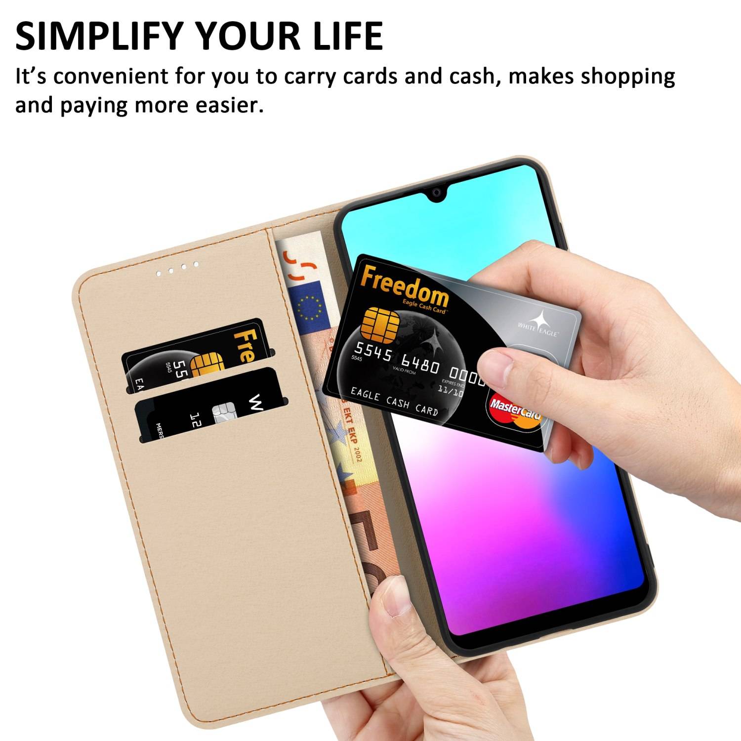 Cadorabo Schutzhülle für Huawei MATE 20 Hülle Design Grüner Regenwald No.8 Handyhülle Schutzhülle Etui Magnetisch Case