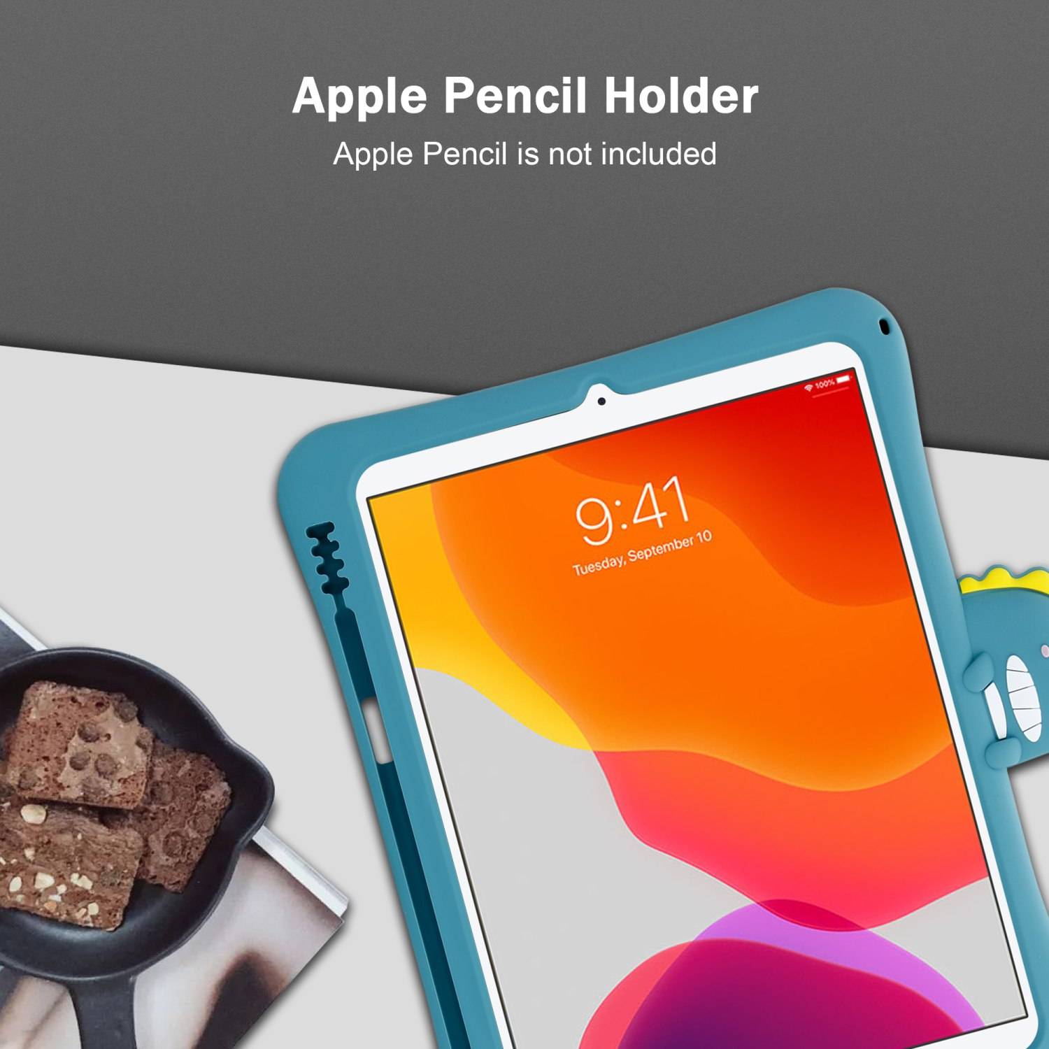 Cadorabo Hülle für Apple iPad MINI 5 (7.9 Zoll) Tablet Hülle Design Blau Schutzhülle für Kinder TPU Etui Standfunktion