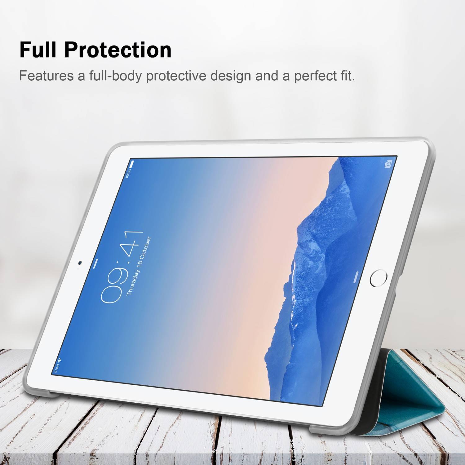 Cadorabo Hülle für Apple iPad 2 / 3 / 4 Handyhülle Design Grün Schutzhülle Tablet Hülle Etui TPU Tasche Standfunktion