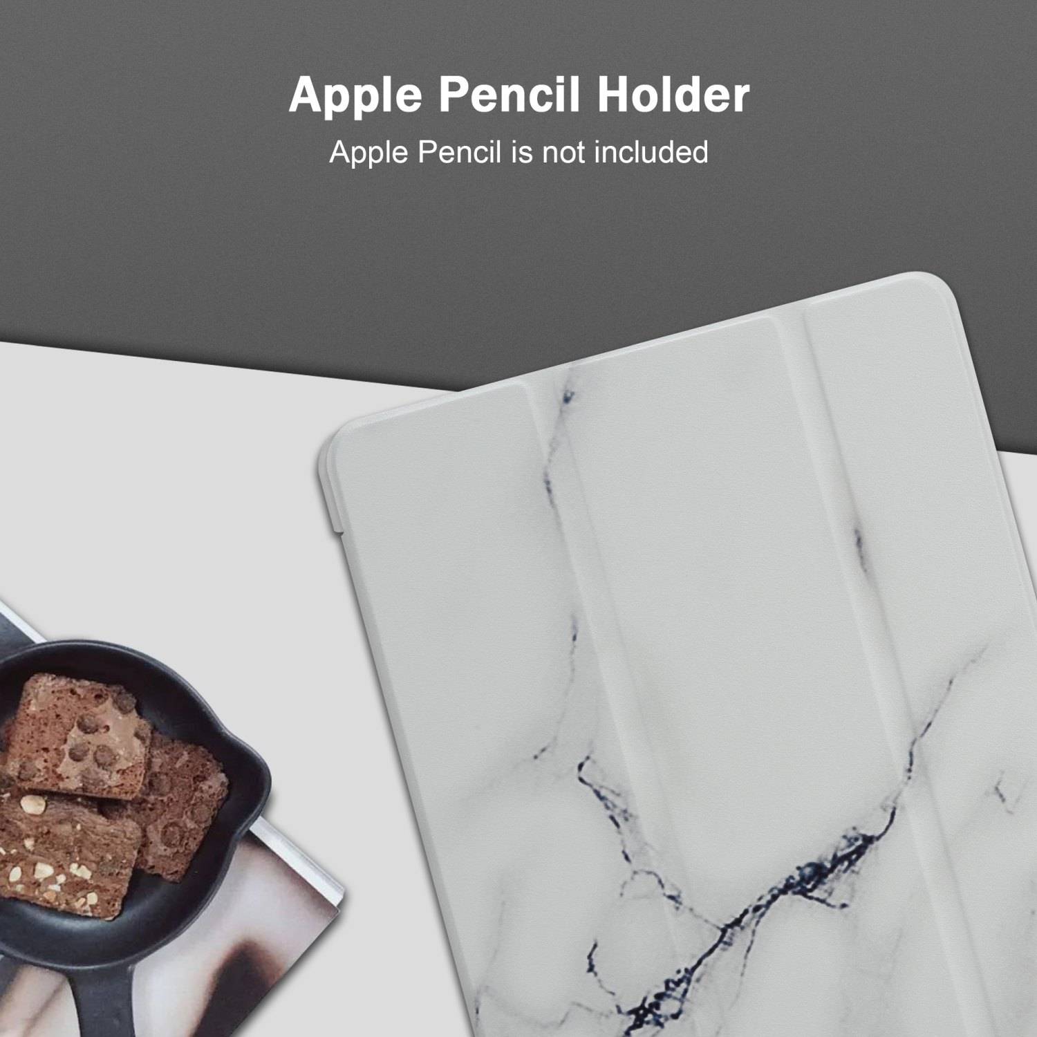 Cadorabo Hülle für Apple iPad AIR 2 2014 / AIR 2013 / PRO (9.7 Zoll) Handyhülle Design Weiß Schutzhülle Tablet Hülle