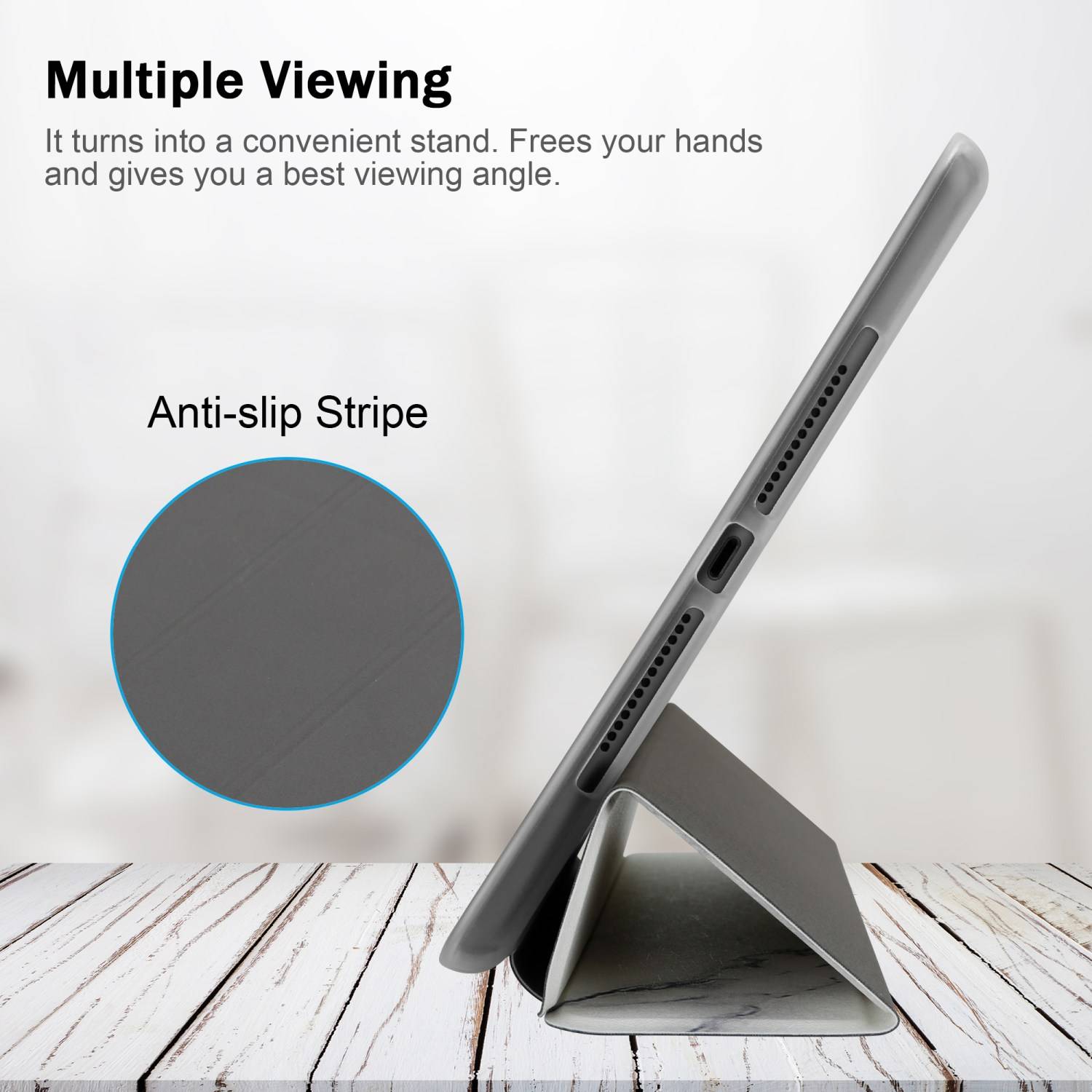 Cadorabo Hülle für Apple iPad AIR 2 2014 / AIR 2013 / PRO (9.7 Zoll) Handyhülle Design Weiß Schutzhülle Tablet Hülle