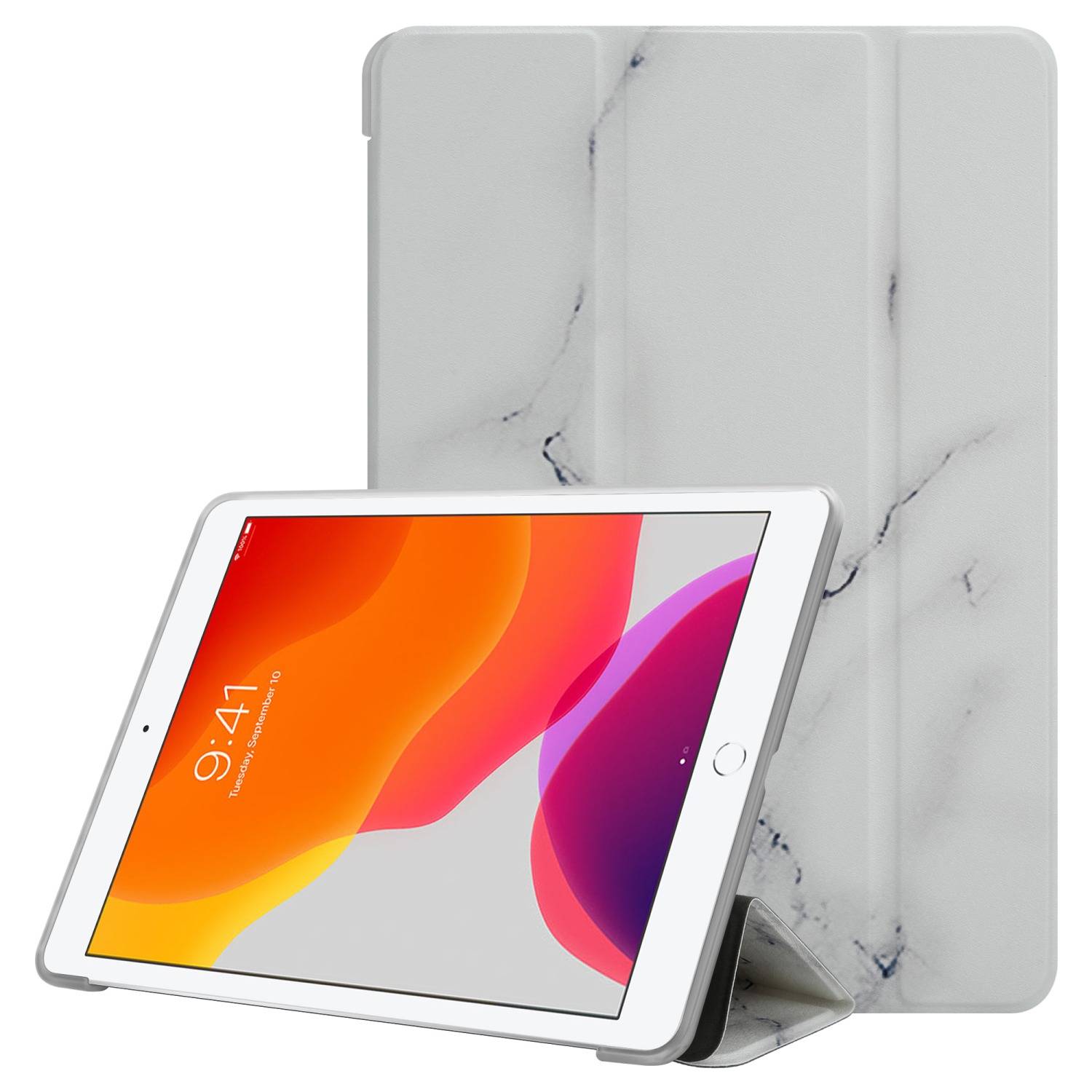 Cadorabo Hülle für Apple iPad PRO (10.5 Zoll) Handyhülle Design Weiß Schutzhülle Tablet Hülle Etui TPU Tasche