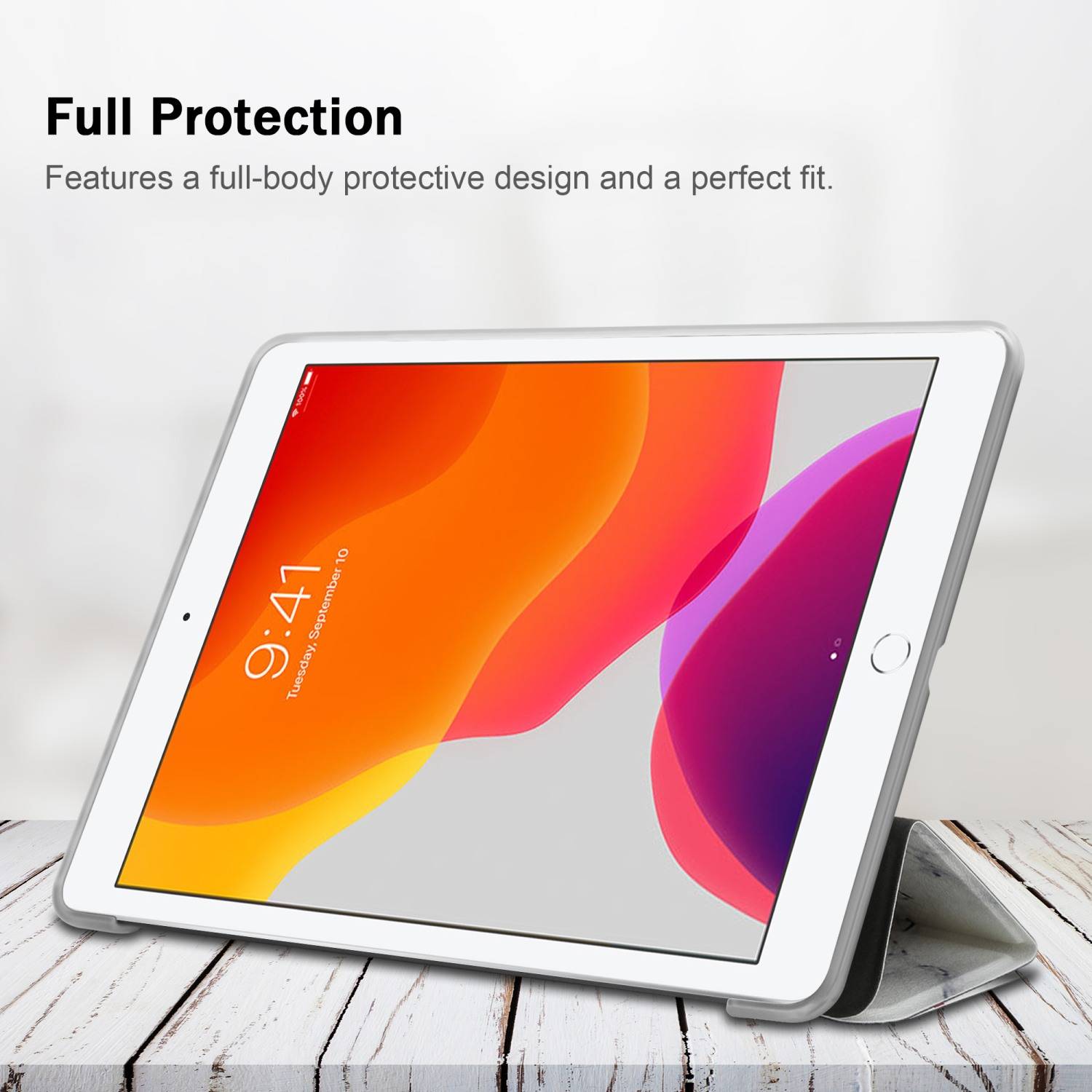 Cadorabo Hülle für Apple iPad PRO (10.5 Zoll) Handyhülle Design Weiß Schutzhülle Tablet Hülle Etui TPU Tasche