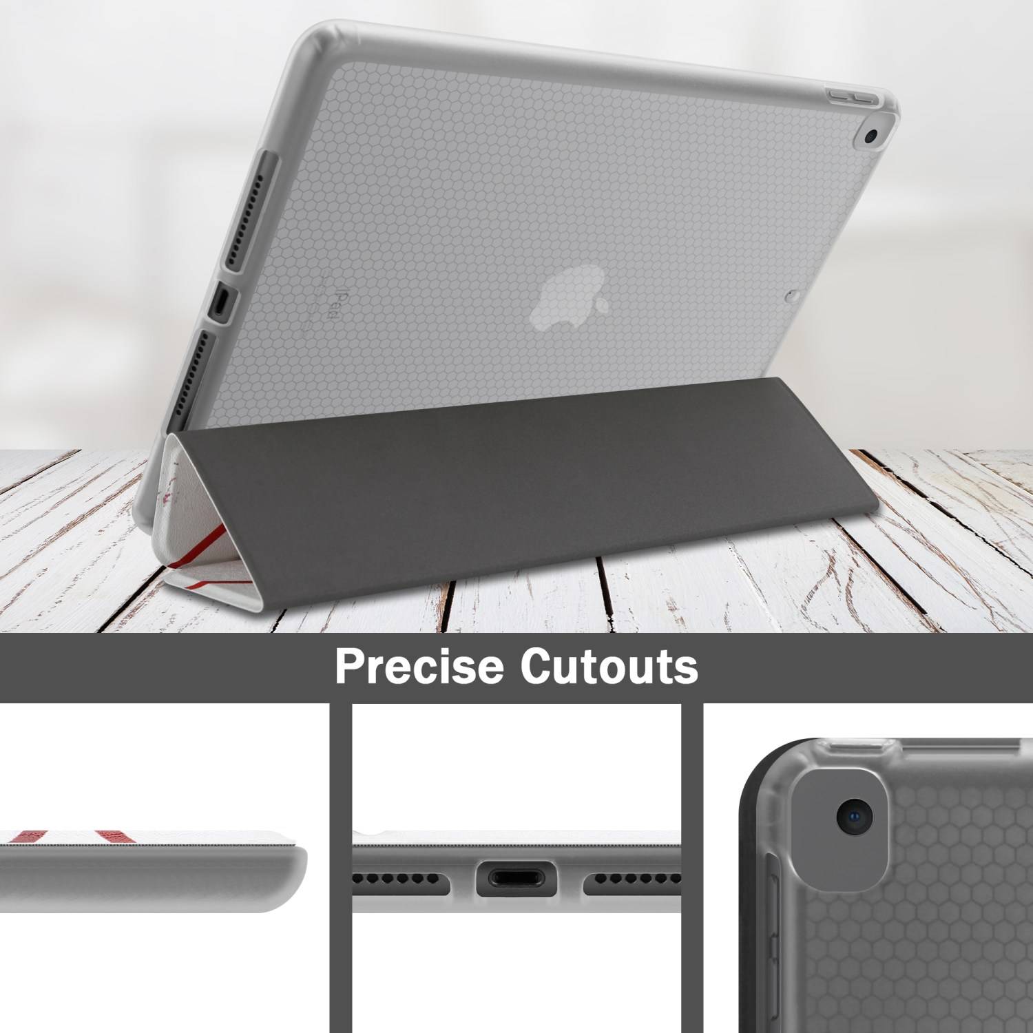 Cadorabo Hülle für Apple iPad PRO (10.5 Zoll) Handyhülle Design Weiß Schutzhülle Tablet Hülle Etui TPU Tasche