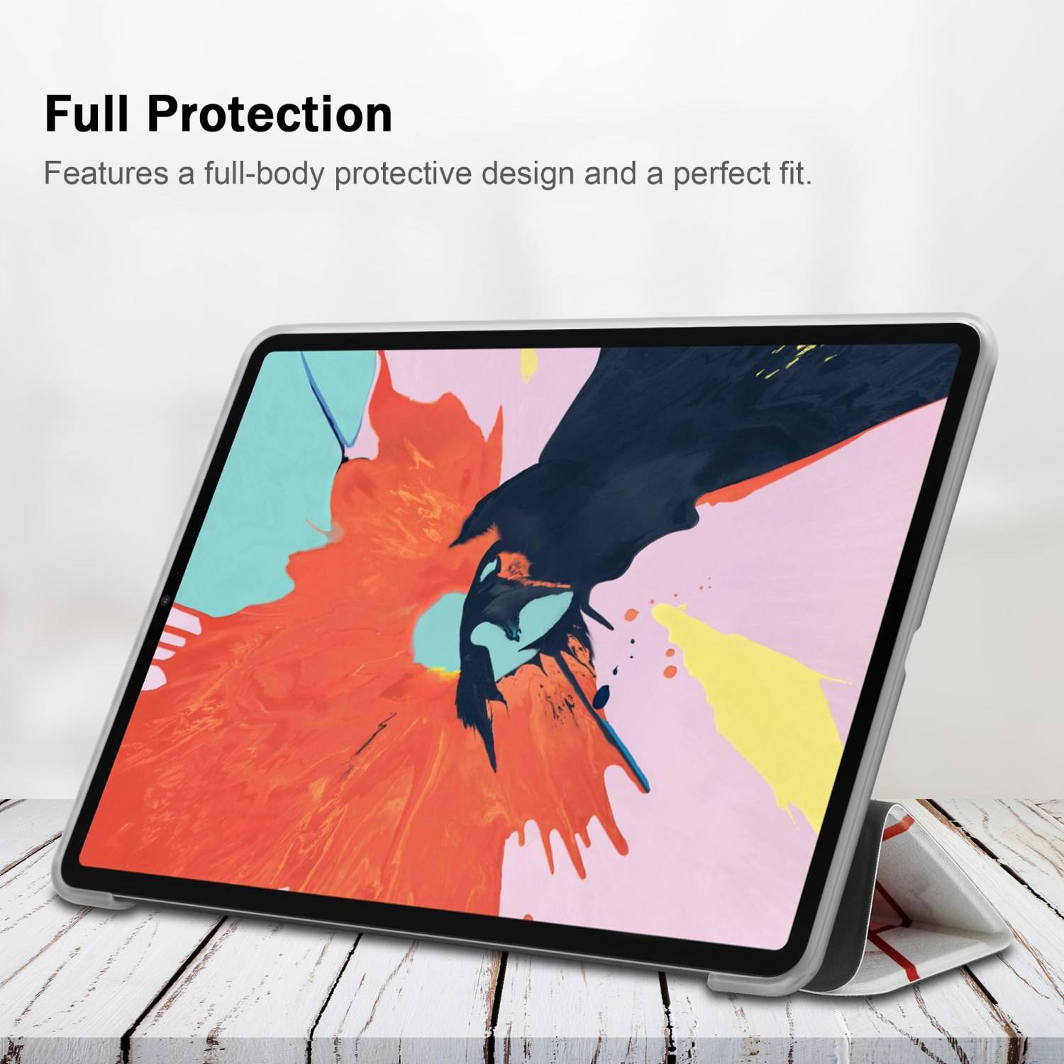 Cadorabo Hülle für Apple iPad PRO 11 2020 / 2021 (11 Zoll) Handyhülle Design Weiß Schutzhülle Tablet Hülle Etui TPU