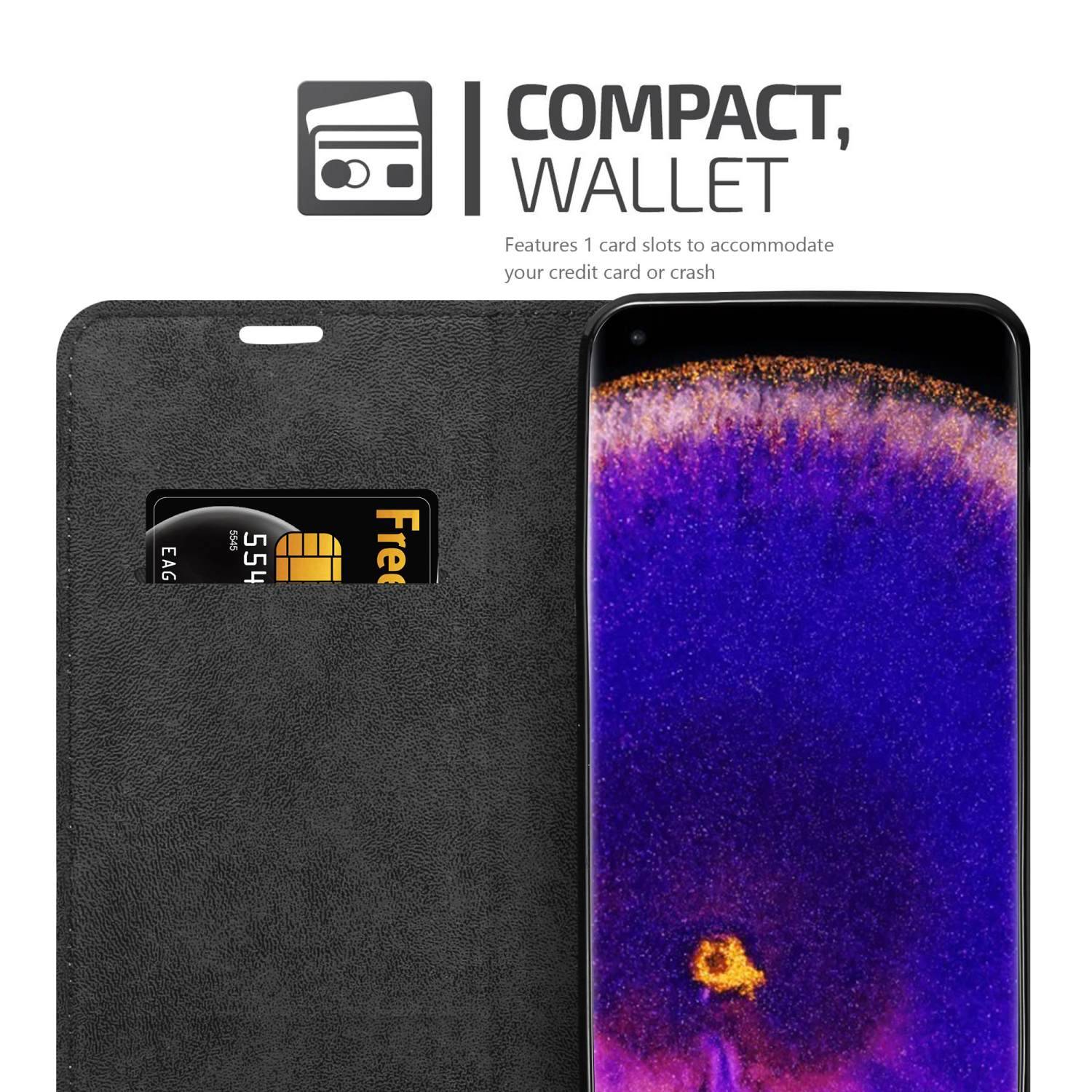 Cadorabo Hülle für Oppo FIND X5 PRO Schutz Hülle in Schwarz Handyhülle Etui Case Cover Magnetverschluss