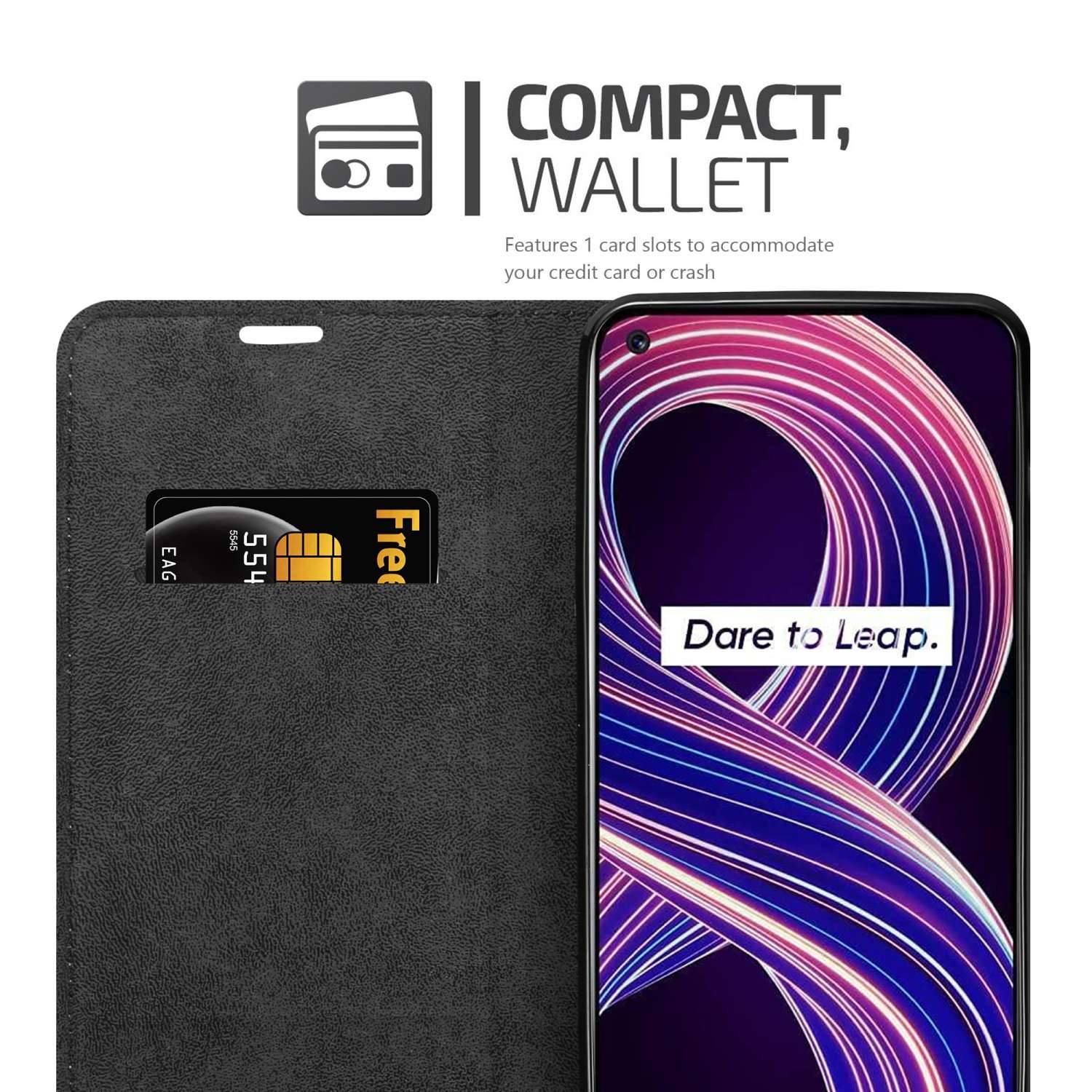 Cadorabo Hülle für Realme 8 5G / V13 / Q3 / Q3i / Narzo 30 5G Schutz Hülle in Rot Handyhülle Etui Case Cover