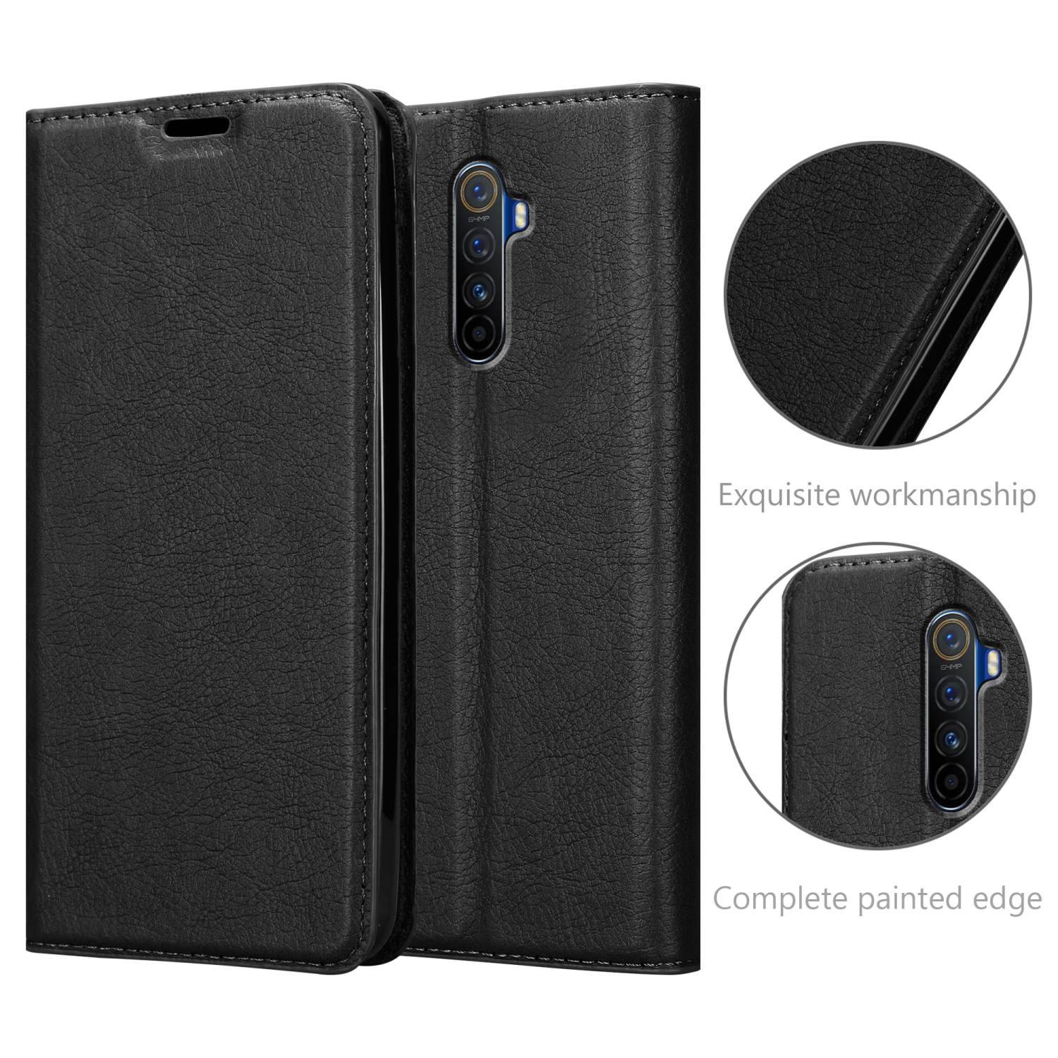 Cadorabo Hülle für Realme X2 PRO / Oppo Reno Ace Schutz Hülle in Schwarz Handyhülle Etui Case Cover Magnetverschluss