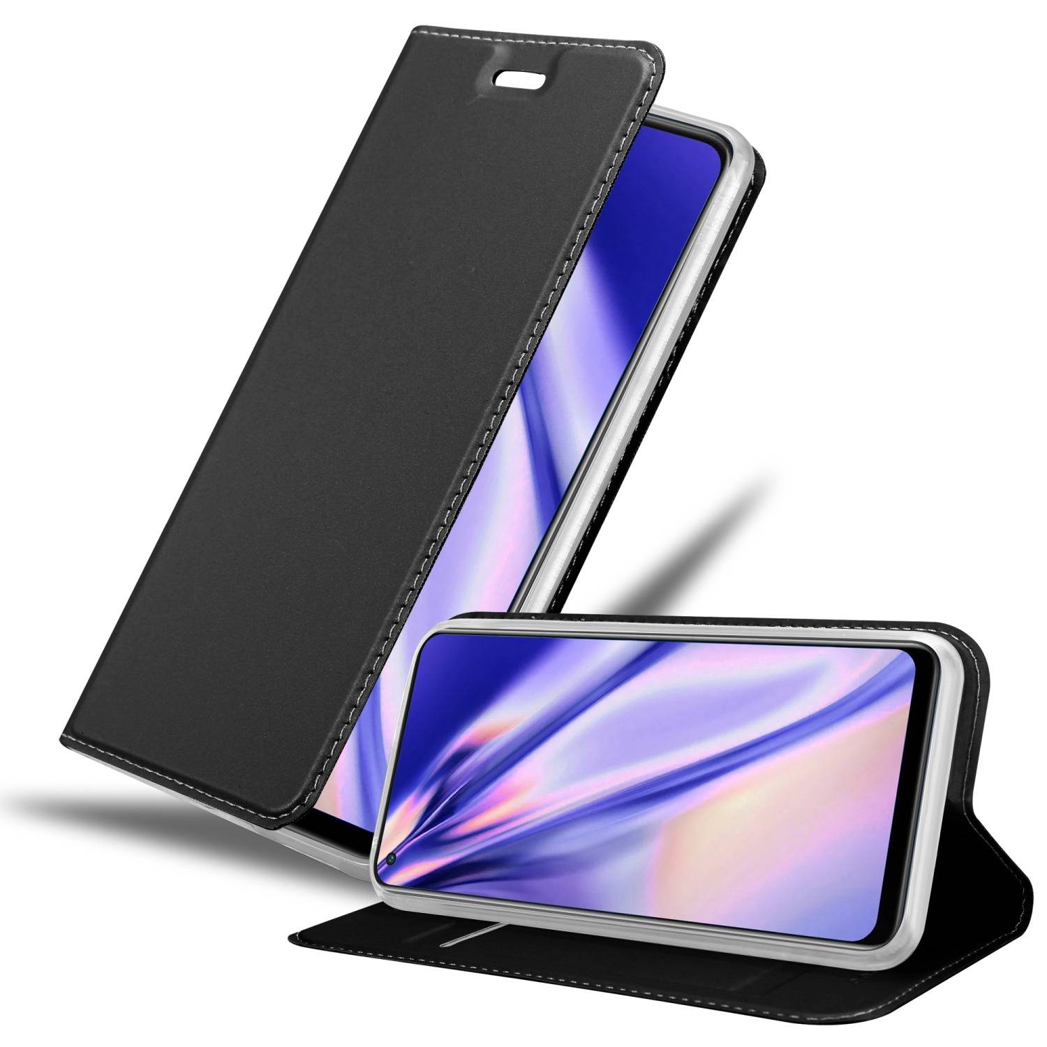 Cadorabo Handyhülle für Oppo FIND X5 LITE / Reno7 5G Schutz Hülle in Schwarz Cover Etui Book Case Booklet