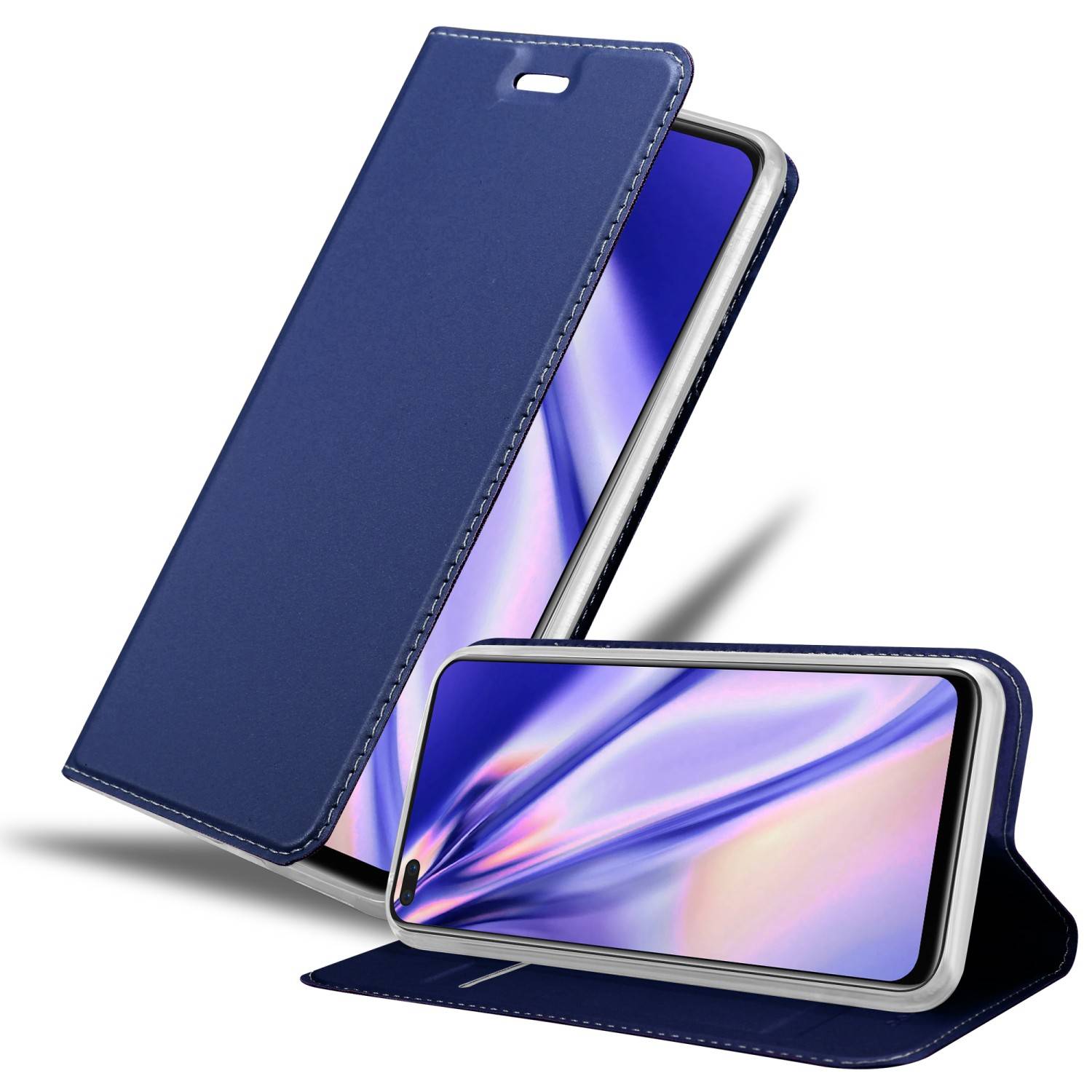 Cadorabo Handyhülle für Realme 6 PRO Schutz Hülle in Blau Cover Etui Book Case Booklet
