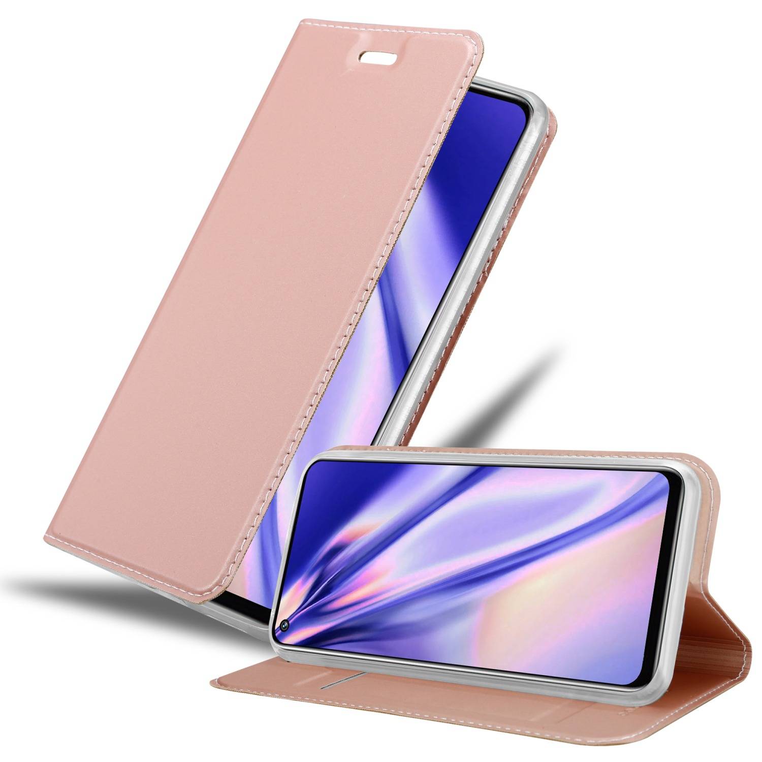 Cadorabo Handyhülle für Realme 9 5G / 9 PRO / V25 / Q5 / OnePlus Nord CE 2 LITE 5G Schutz Hülle in Rosa Cover Etui Book