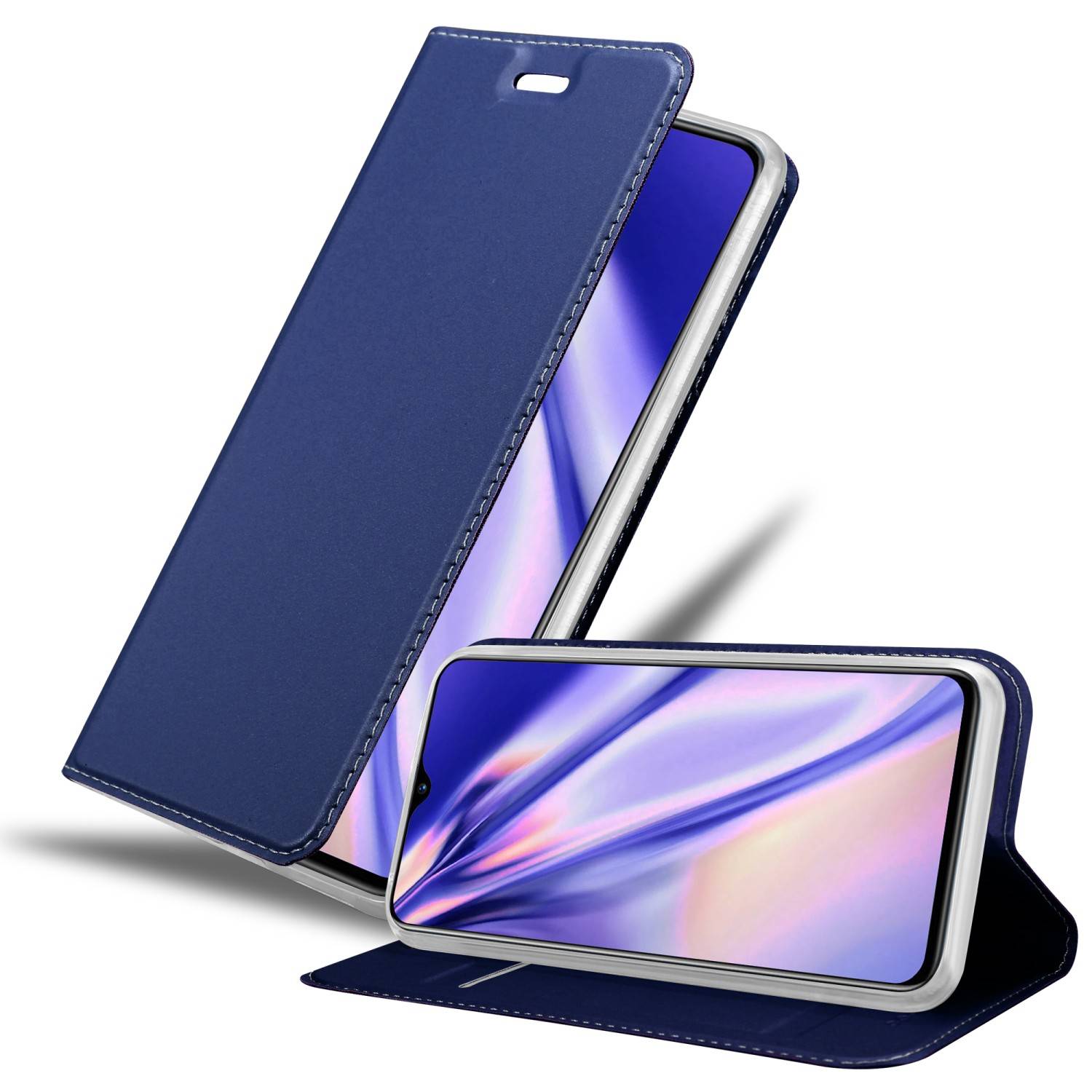 Cadorabo Handyhülle für Realme X2 / XT / Oppo K5 Schutz Hülle in Blau Cover Etui Book Case Booklet