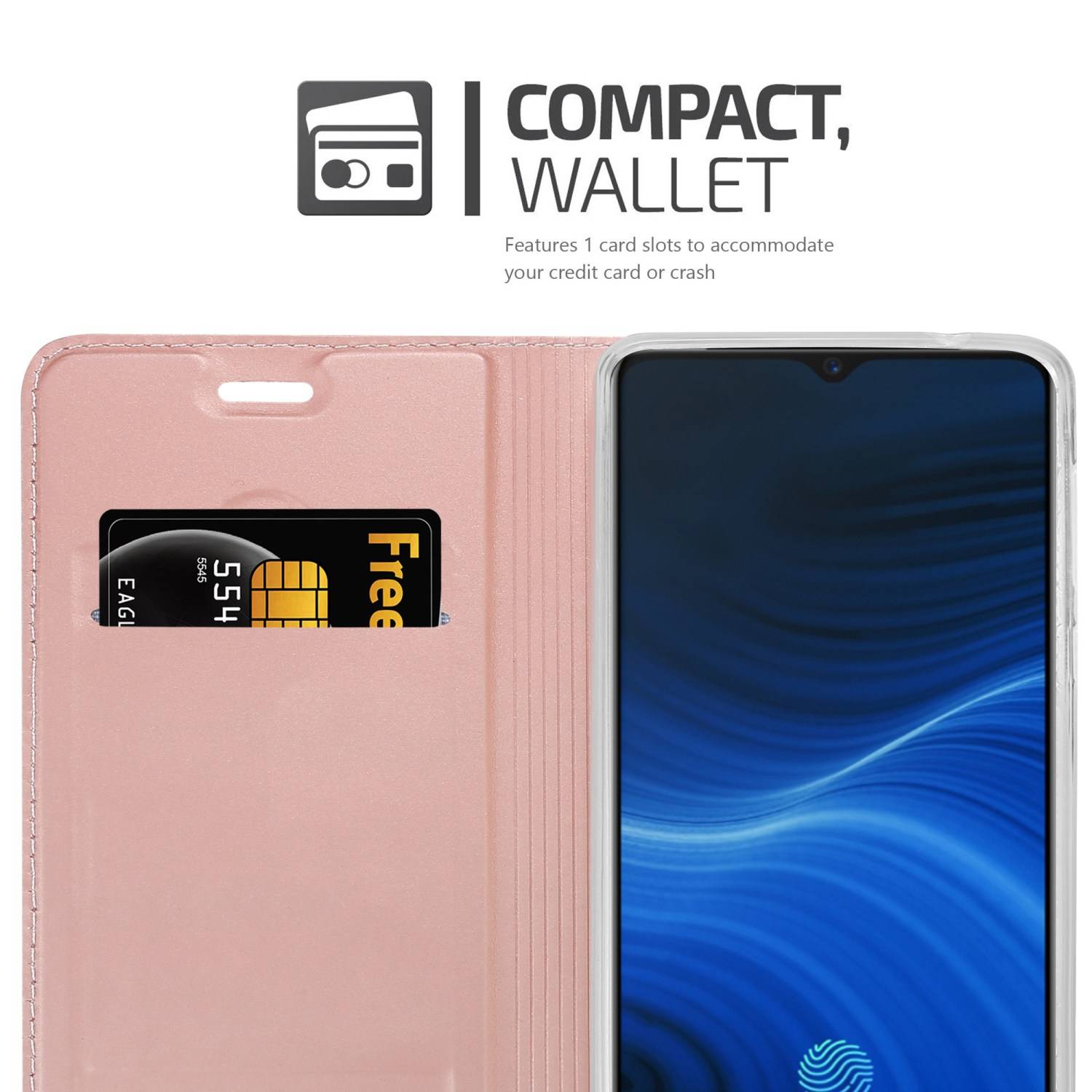 Cadorabo Handyhülle für Realme X2 PRO / Oppo Reno Ace Schutz Hülle in Rosa Cover Etui Book Case Booklet