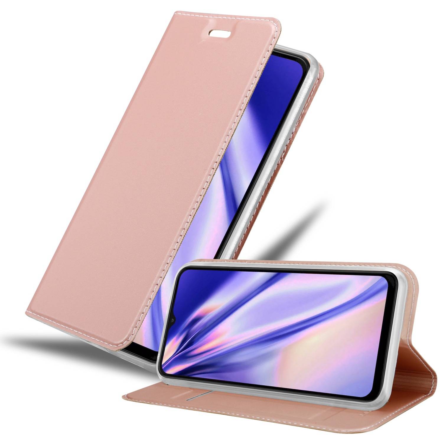 Cadorabo Handyhülle für Samsung Galaxy A23 4G Schutz Hülle in Rosa Cover Etui Book Case Booklet