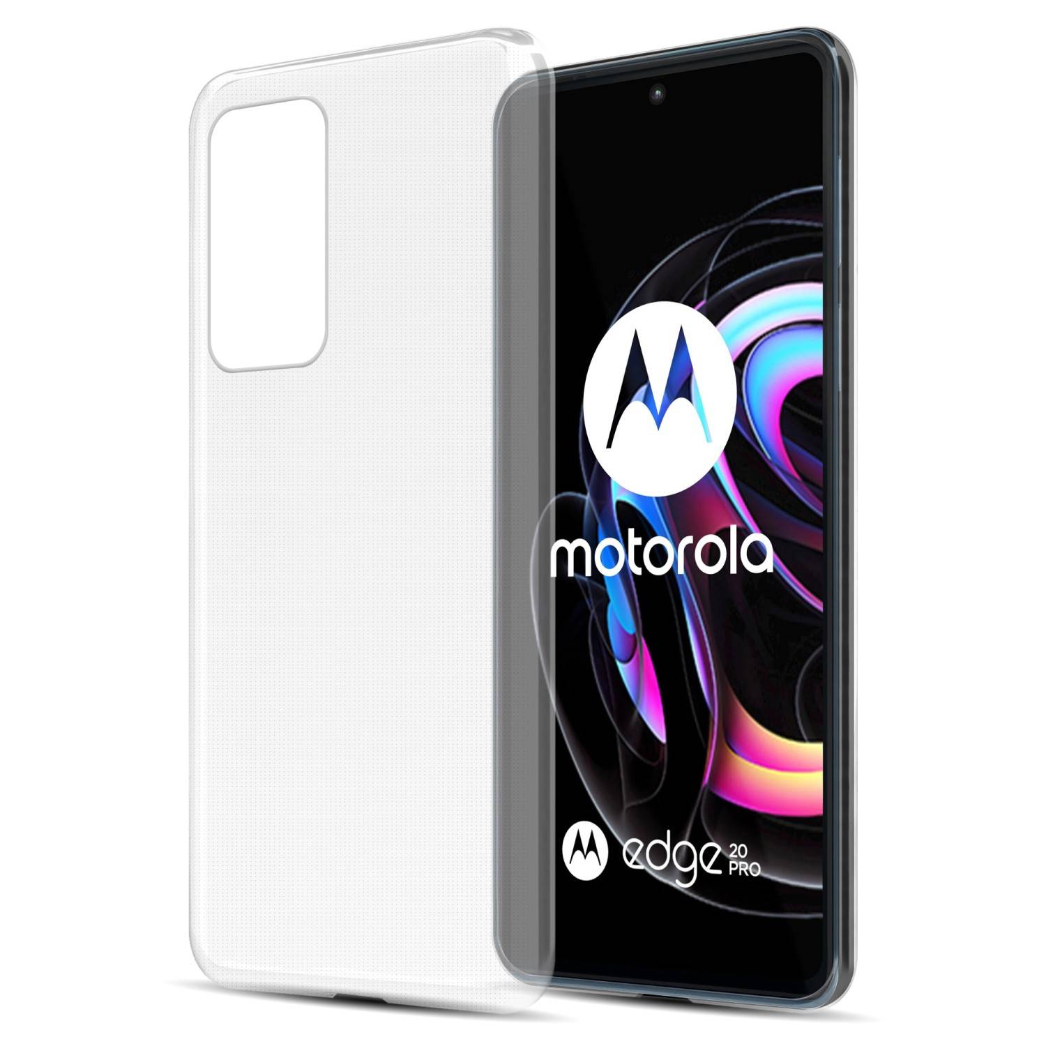Cadorabo Hülle für Motorola EDGE 20 PRO / EDGE S PRO Schutz Hülle in Transparent Schutzhülle TPU Silikon Cover Etui Case