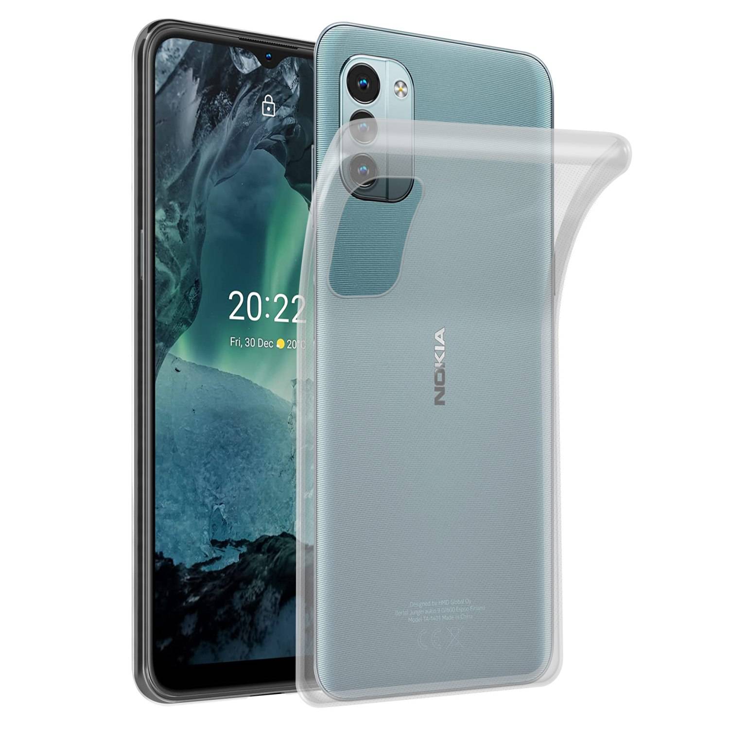 Cadorabo Hülle für Nokia G11 / G21 Schutz Hülle in Transparent Schutzhülle TPU Silikon Cover Etui Case