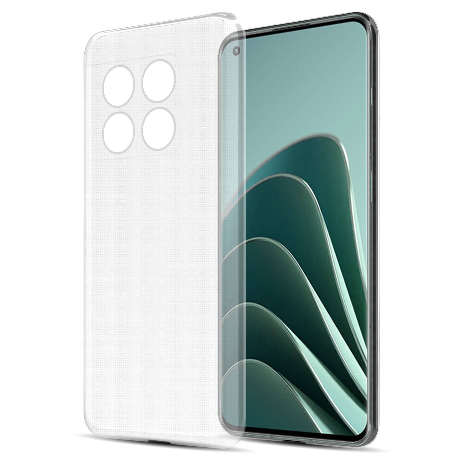 Cadorabo Hülle für OnePlus 10 PRO 5G Schutz Hülle in Transparent Schutzhülle TPU Silikon Cover Etui Case