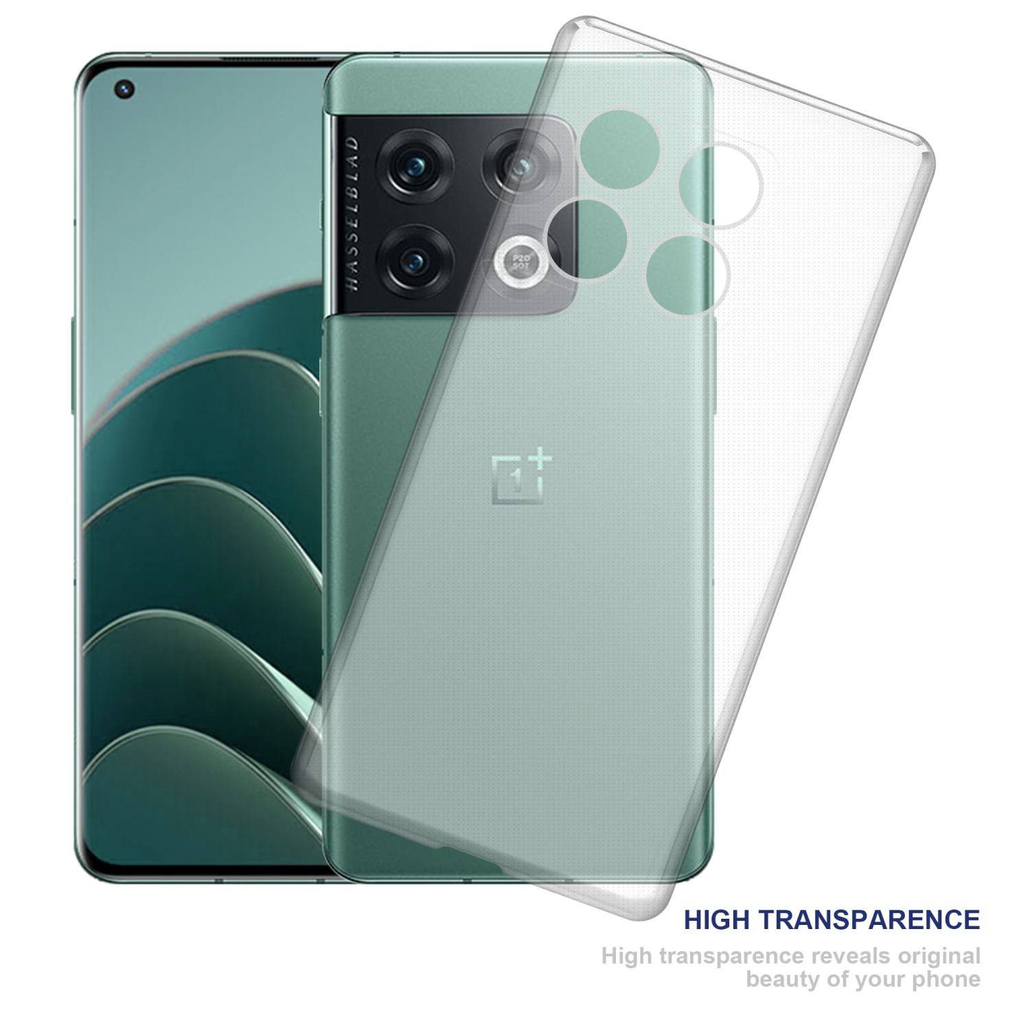 Cadorabo Hülle für OnePlus 10 PRO 5G Schutz Hülle in Transparent Schutzhülle TPU Silikon Cover Etui Case