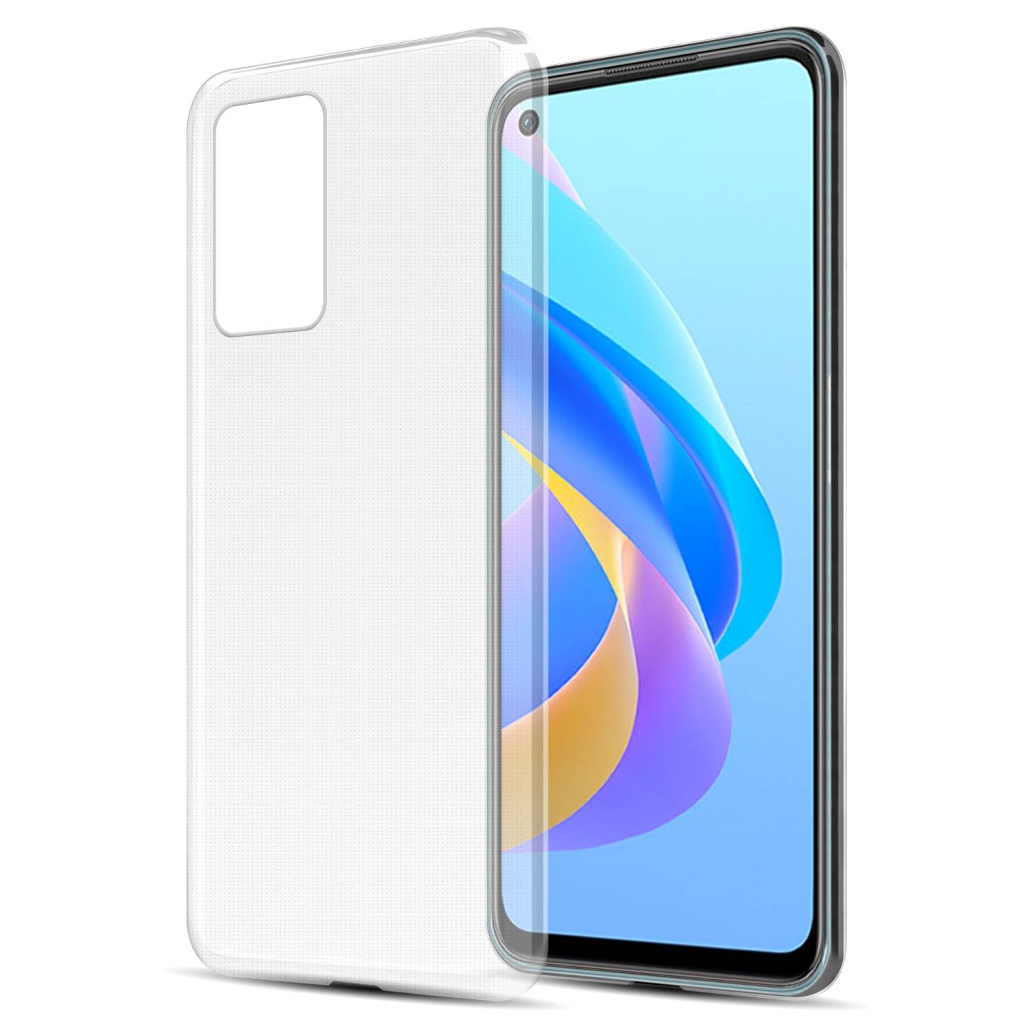 Cadorabo Hülle für Oppo A36 / A76 / A96 4G / K10 4G / Realme 9i Schutz Hülle in Transparent Schutzhülle TPU Silikon