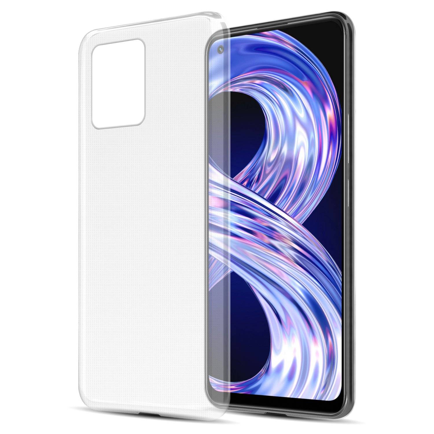 Cadorabo Hülle für Realme 8 4G / 8 PRO Schutz Hülle in Transparent Schutzhülle TPU Silikon Cover Etui Case