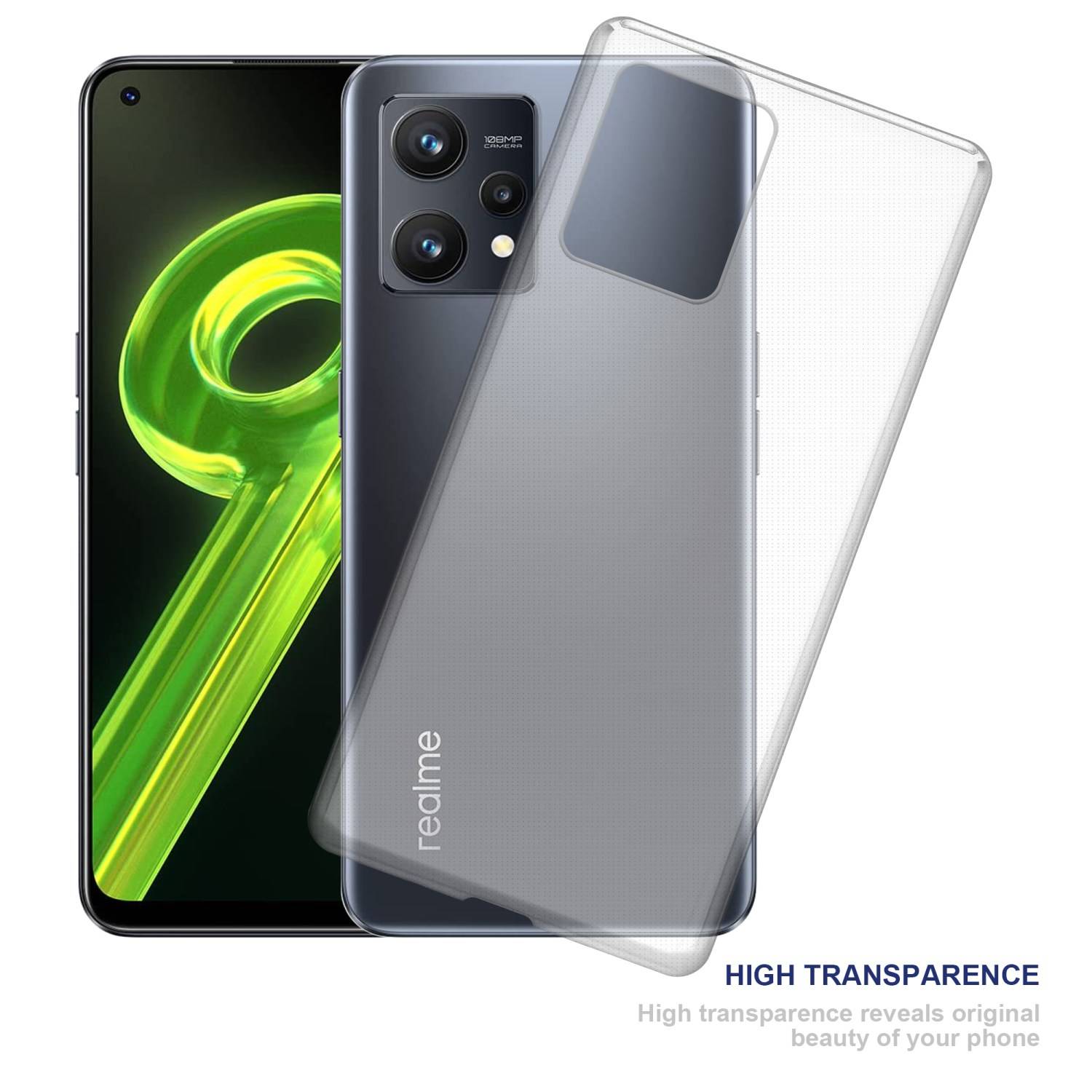 Cadorabo Hülle für Realme 9 5G / 9 PRO / V25 / Q5 / OnePlus Nord CE 2 LITE 5G Schutz Hülle in Transparent Schutzhülle