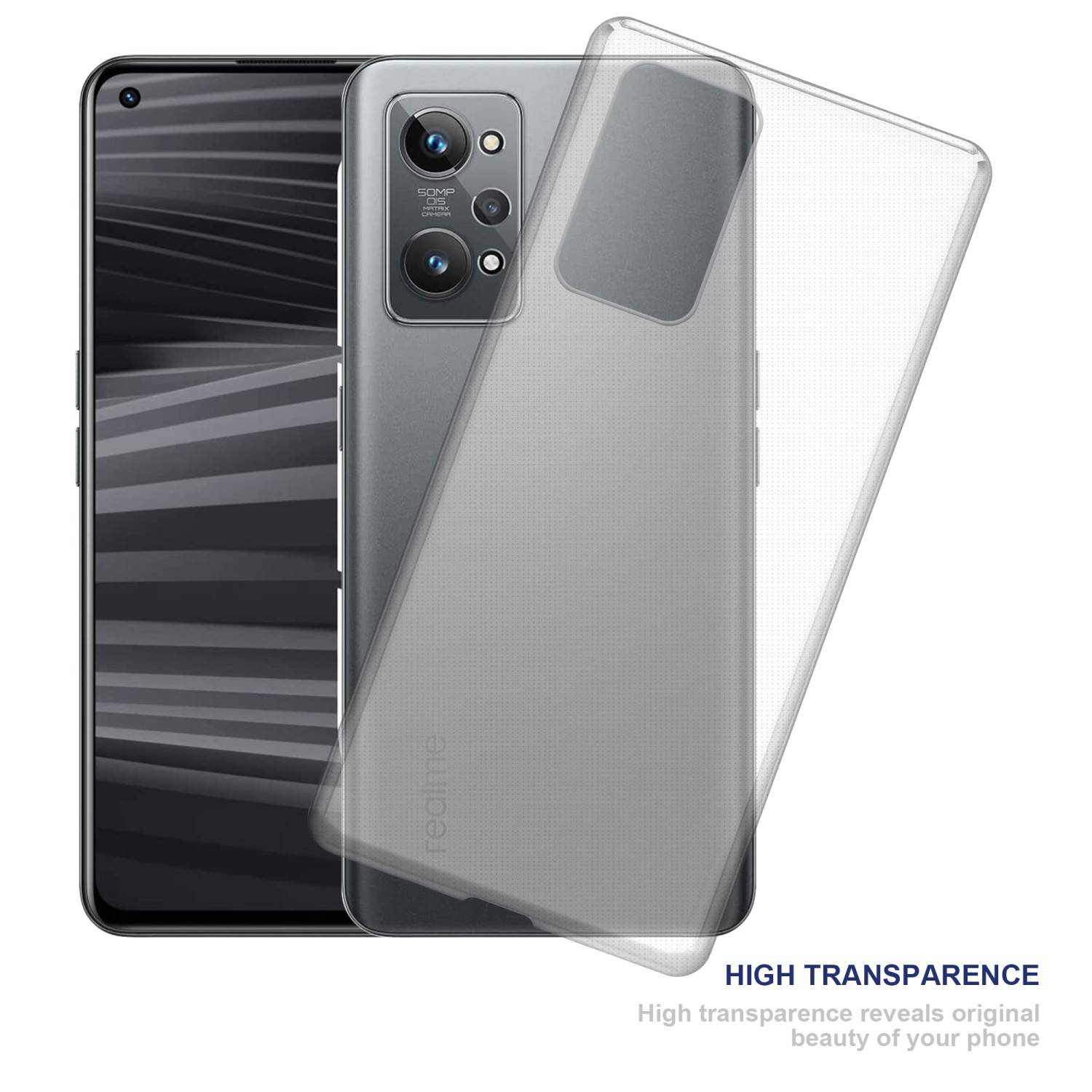 Cadorabo Hülle für Realme GT 2 / GT Neo 2 Schutz Hülle in Transparent Schutzhülle TPU Silikon Cover Etui Case