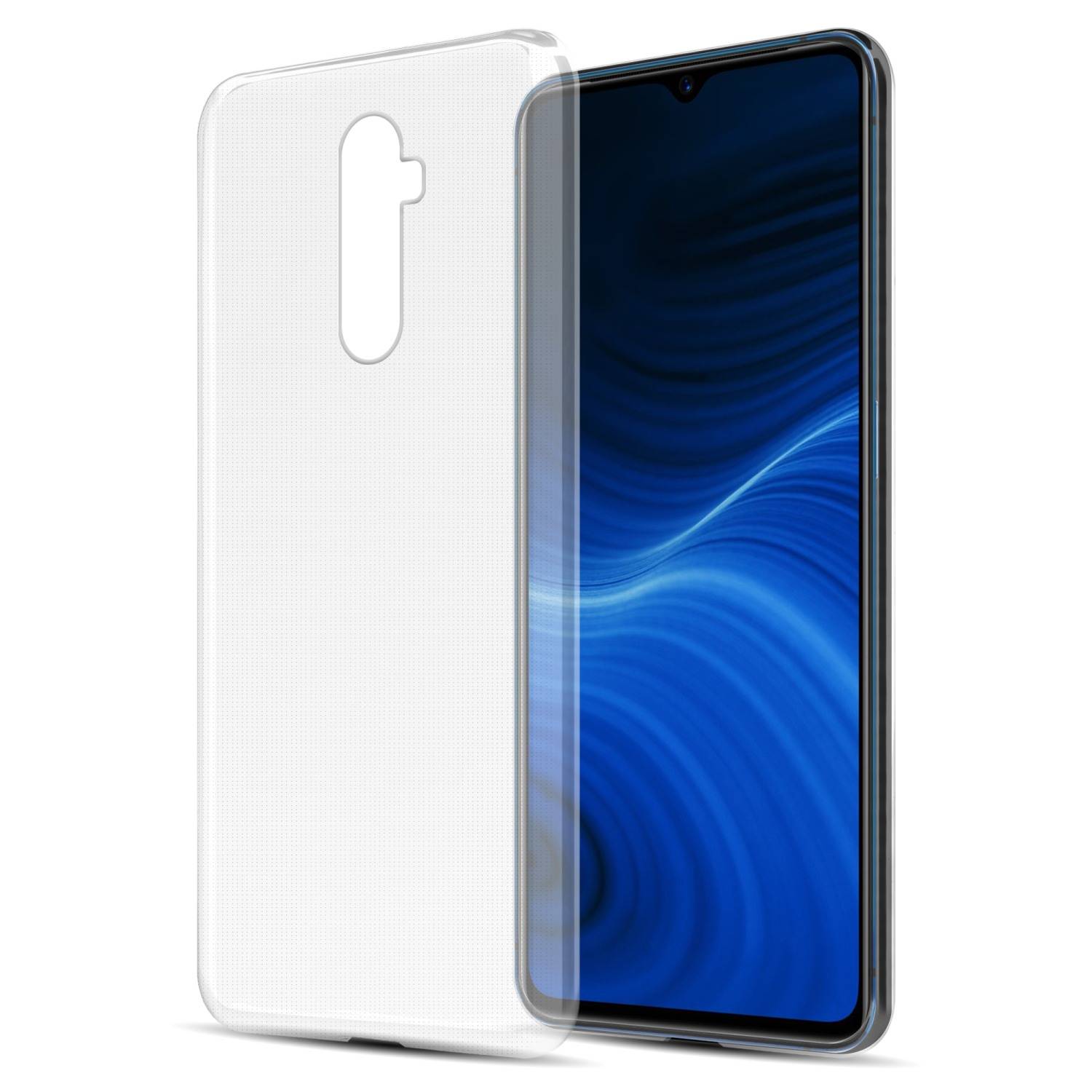 Cadorabo Hülle für Realme X2 PRO / Oppo Reno Ace Schutz Hülle in Transparent Schutzhülle TPU Silikon Cover Etui Case