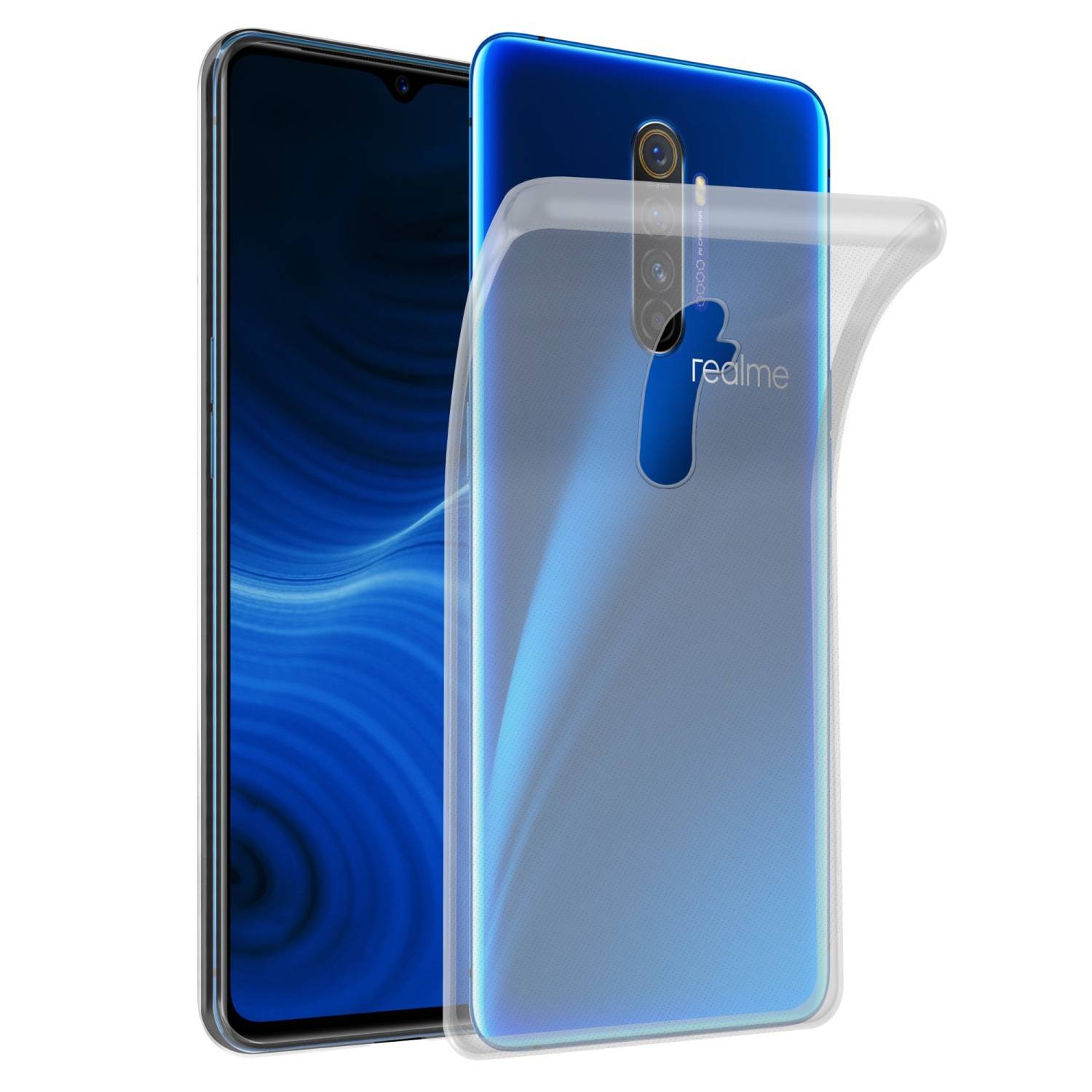 Cadorabo Hülle für Realme X2 PRO / Oppo Reno Ace Schutz Hülle in Transparent Schutzhülle TPU Silikon Cover Etui Case