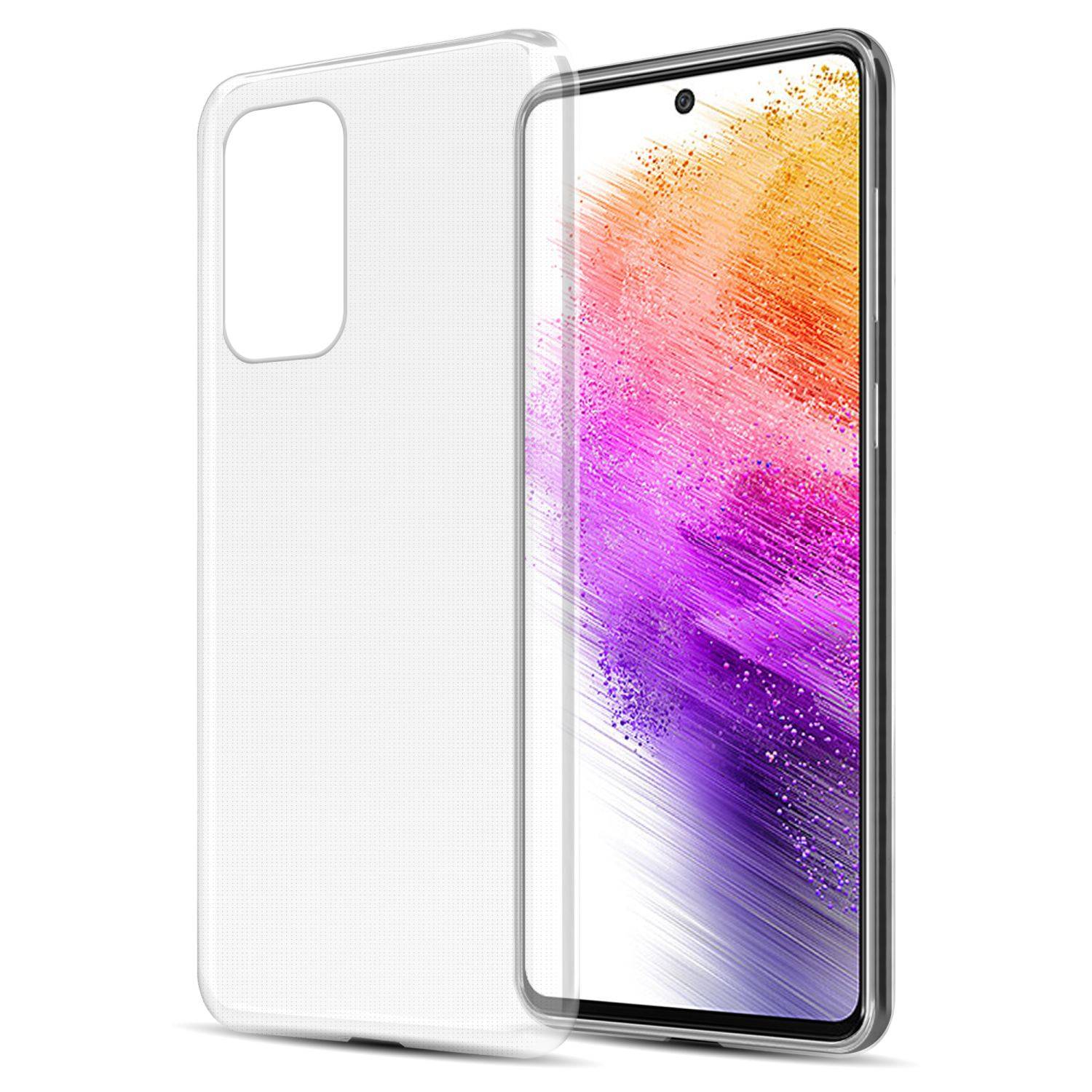 Cadorabo Hülle für Samsung Galaxy A73 5G Schutz Hülle in Transparent Schutzhülle TPU Silikon Cover Etui Case