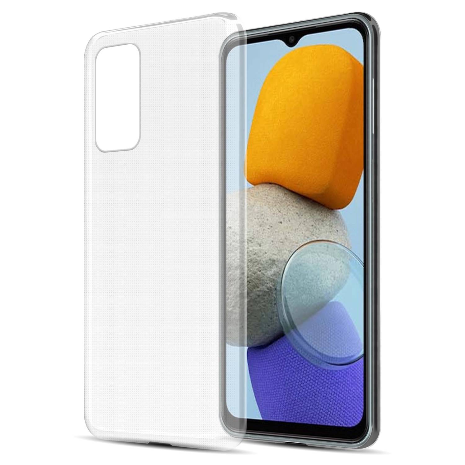Cadorabo Hülle für Samsung Galaxy M23 5G Schutz Hülle in Transparent Schutzhülle TPU Silikon Cover Etui Case