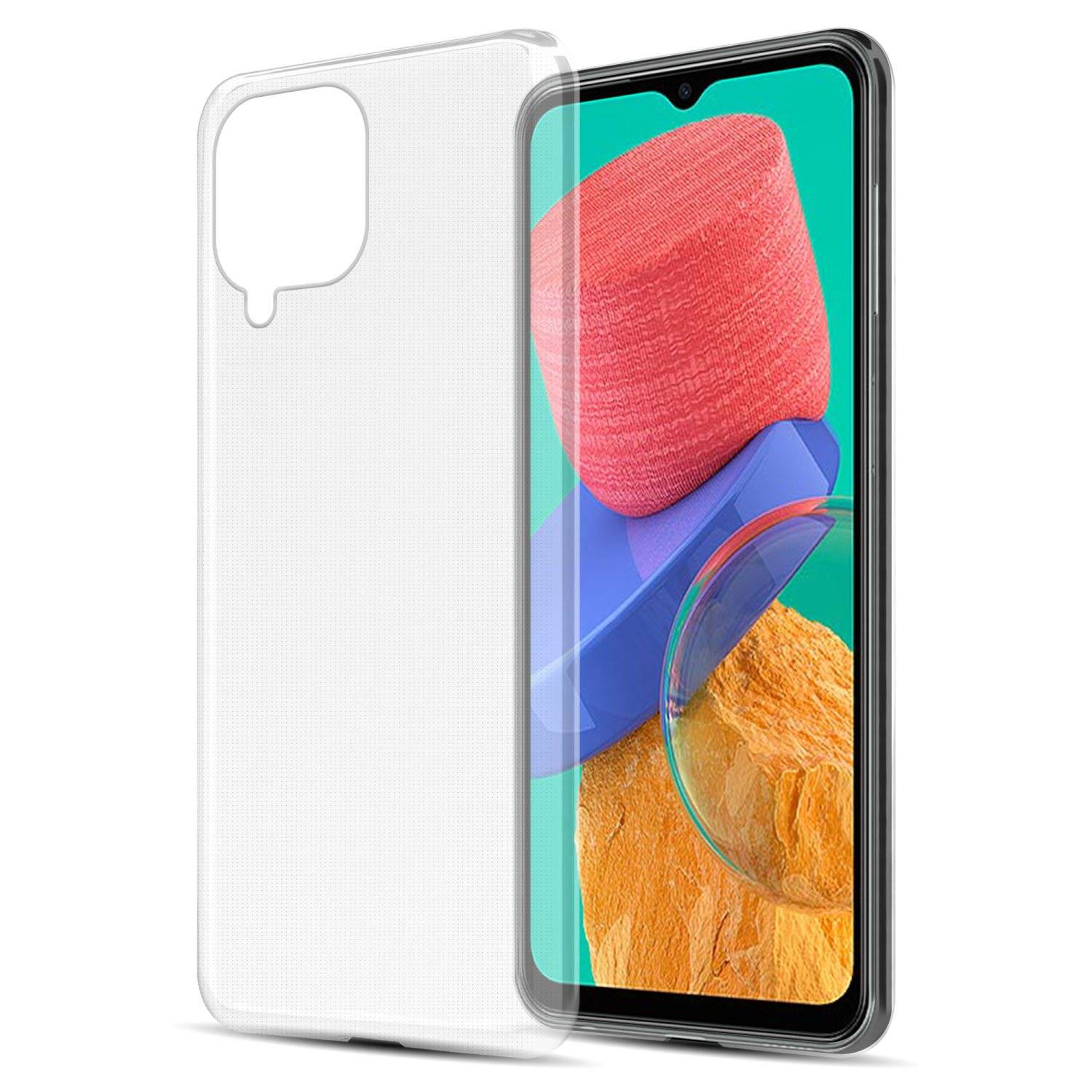 Cadorabo Hülle für Samsung Galaxy M33 5G Schutz Hülle in Transparent Schutzhülle TPU Silikon Cover Etui Case