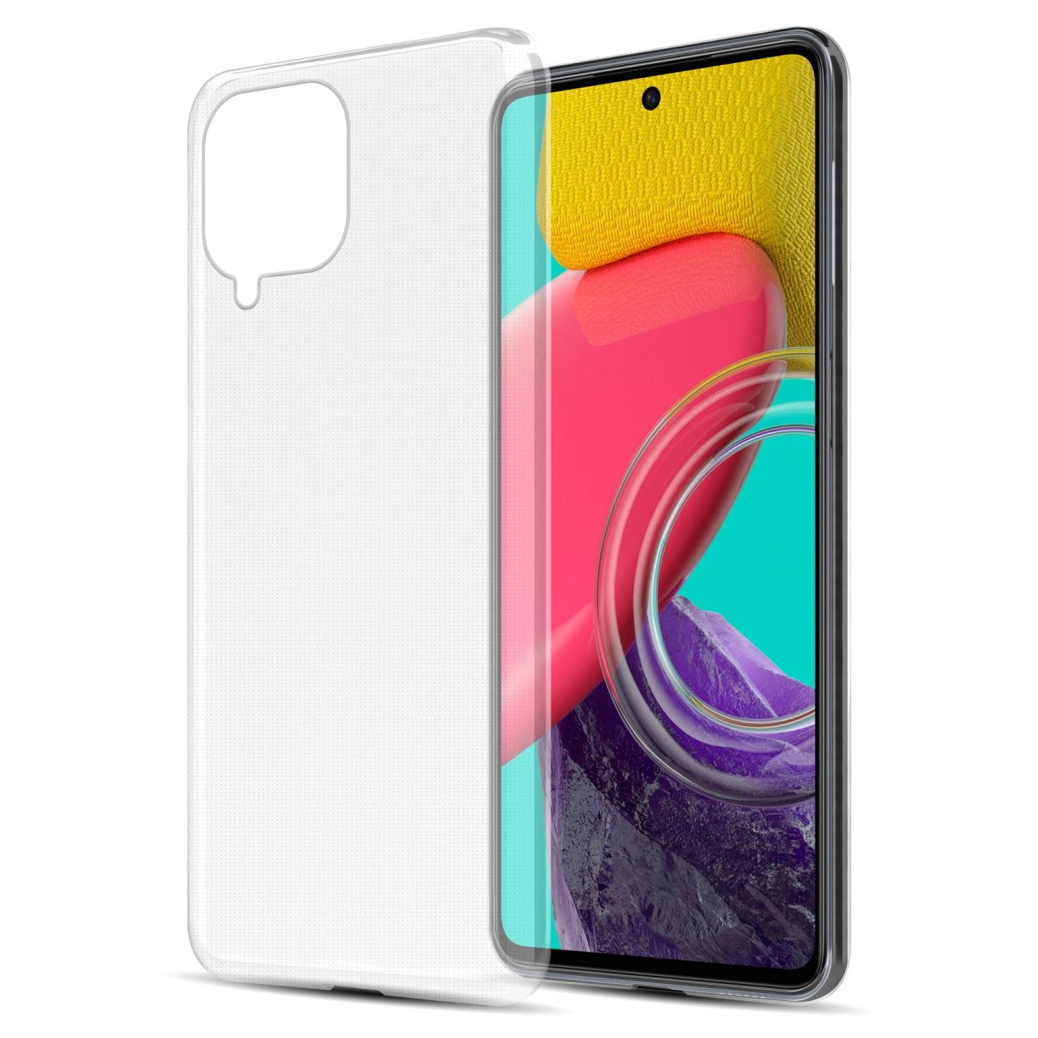 Cadorabo Hülle für Samsung Galaxy M53 5G Schutz Hülle in Transparent Schutzhülle TPU Silikon Cover Etui Case