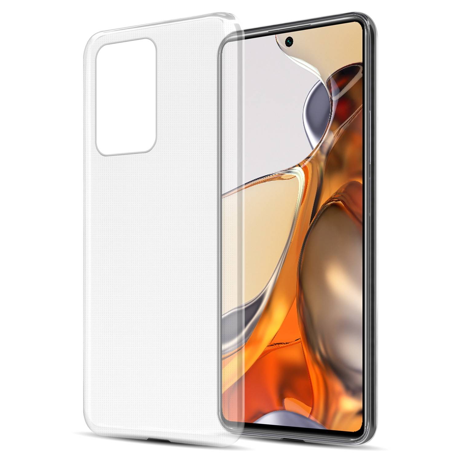 Cadorabo Hülle für Xiaomi 11T / 11T PRO Schutz Hülle in Transparent Schutzhülle TPU Silikon Cover Etui Case
