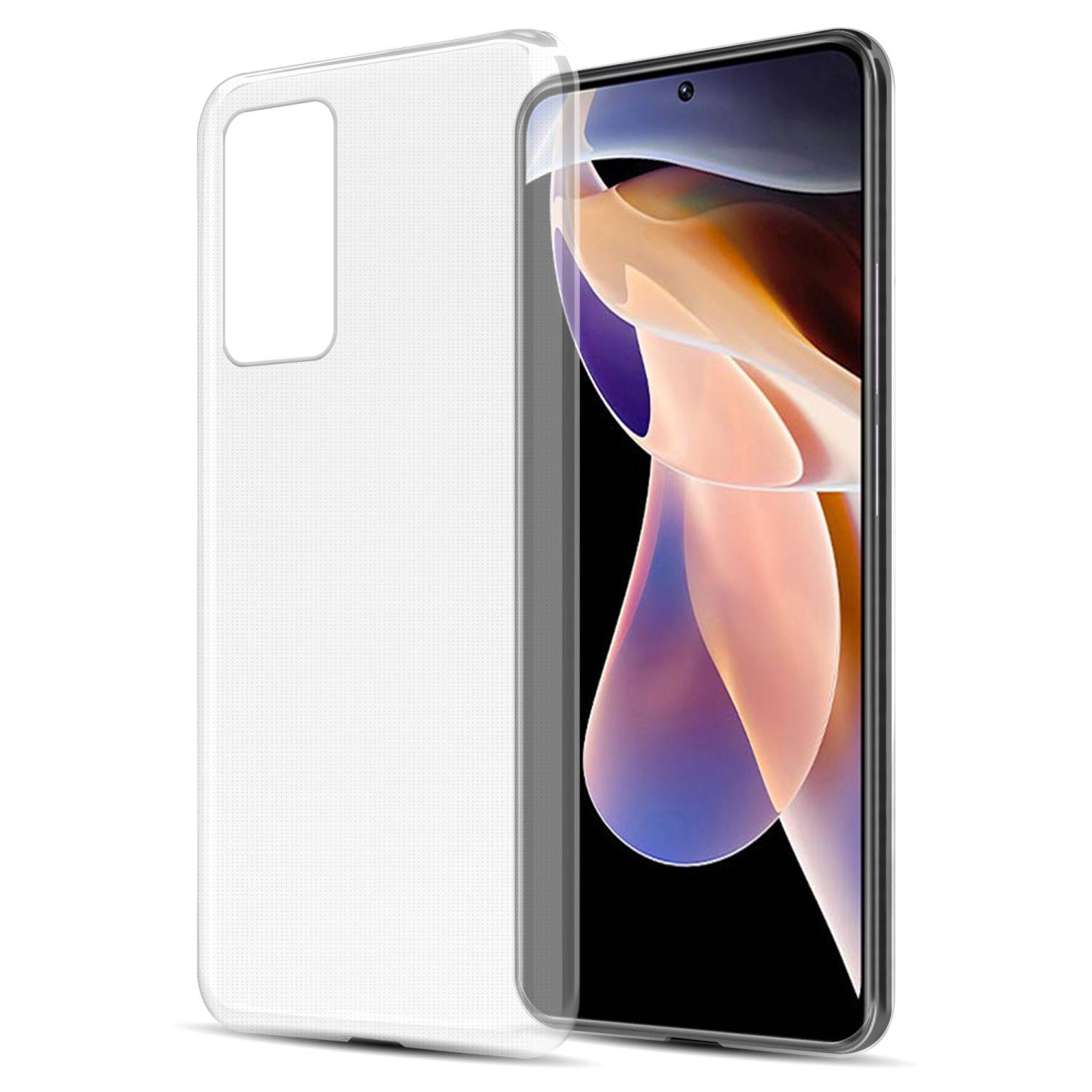 Cadorabo Hülle für Xiaomi RedMi NOTE 11 PRO 4G / 5G Schutz Hülle in Transparent Schutzhülle TPU Silikon Cover Etui Case