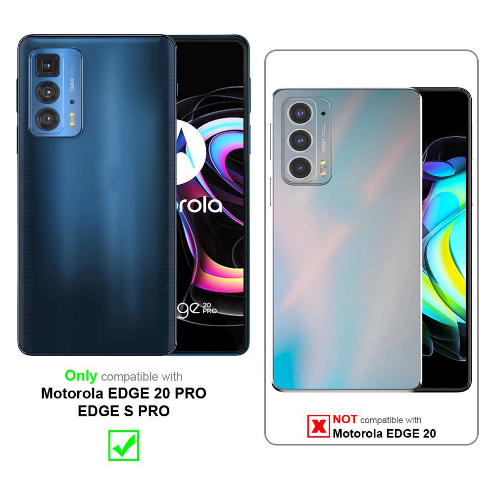 Cadorabo Hülle für Motorola EDGE 20 PRO / EDGE S PRO Schutz Hülle in Grau Schutzhülle Handy Hülle Etui Case Blumen