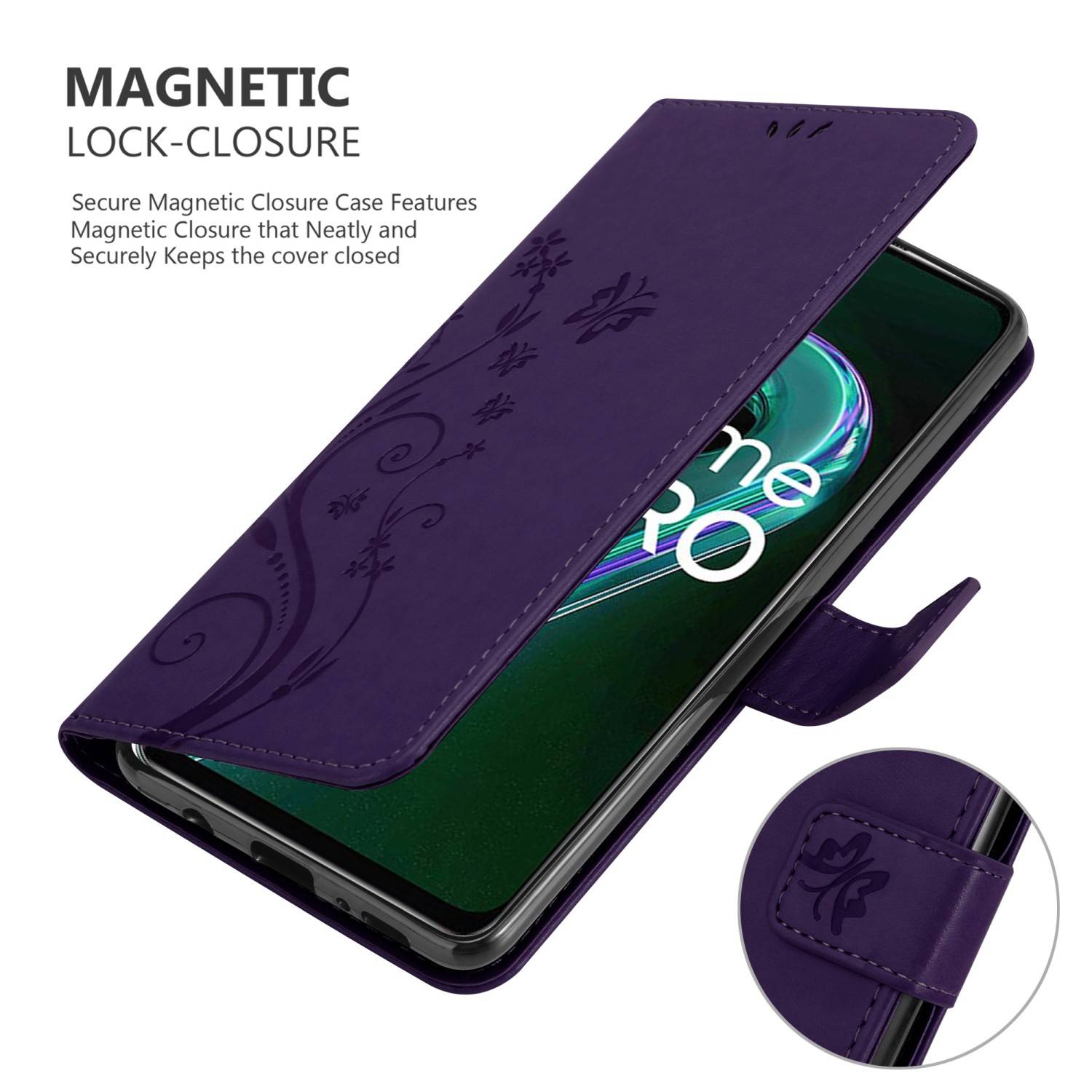 Cadorabo Hülle für Realme 9 5G / 9 PRO / V25 / Q5 / OnePlus Nord CE 2 LITE 5G Schutz Hülle in Lila Schutzhülle Handy
