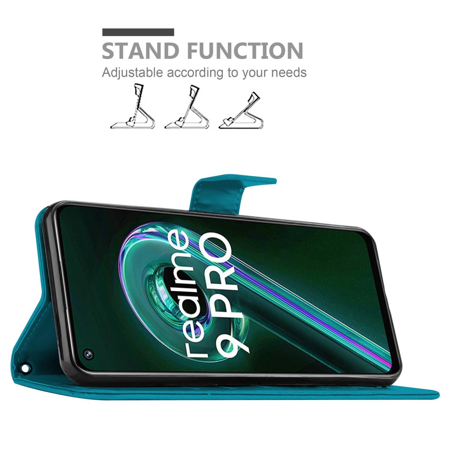 Cadorabo Hülle für Realme 9 5G / 9 PRO / V25 / Q5 / OnePlus Nord CE 2 LITE 5G Schutz Hülle in Blau Schutzhülle Handy