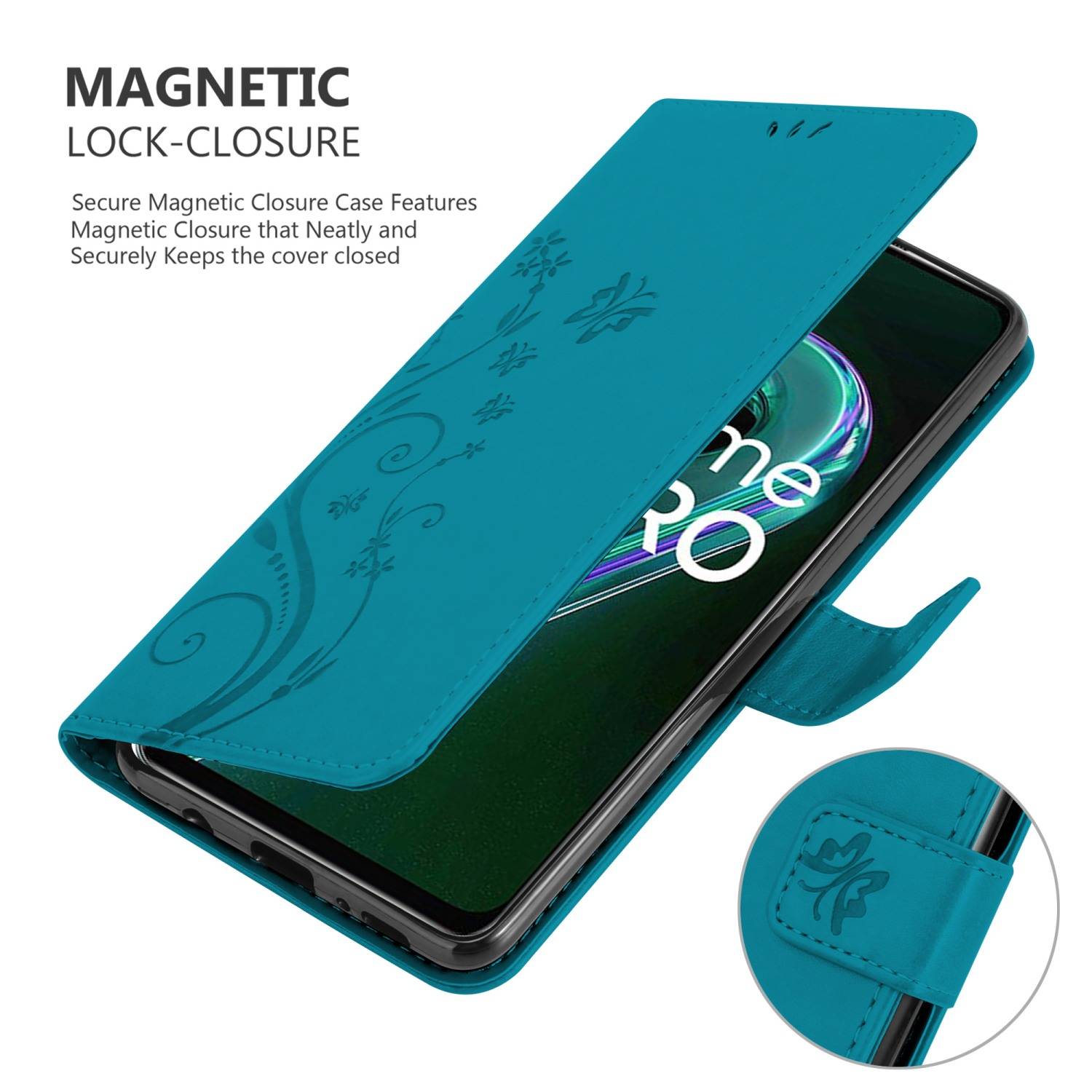 Cadorabo Hülle für Realme 9 5G / 9 PRO / V25 / Q5 / OnePlus Nord CE 2 LITE 5G Schutz Hülle in Blau Schutzhülle Handy