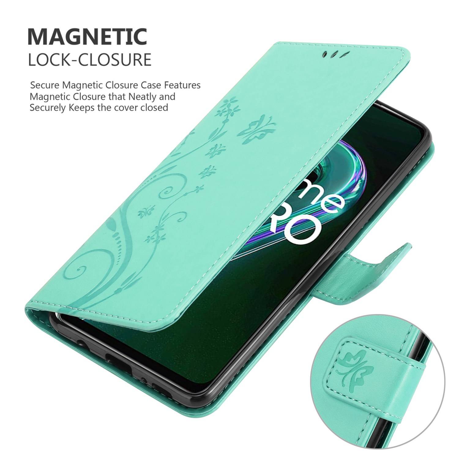 Cadorabo Hülle für Realme 9 5G / 9 PRO / V25 / Q5 / OnePlus Nord CE 2 LITE 5G Schutz Hülle in Türkis Schutzhülle Handy