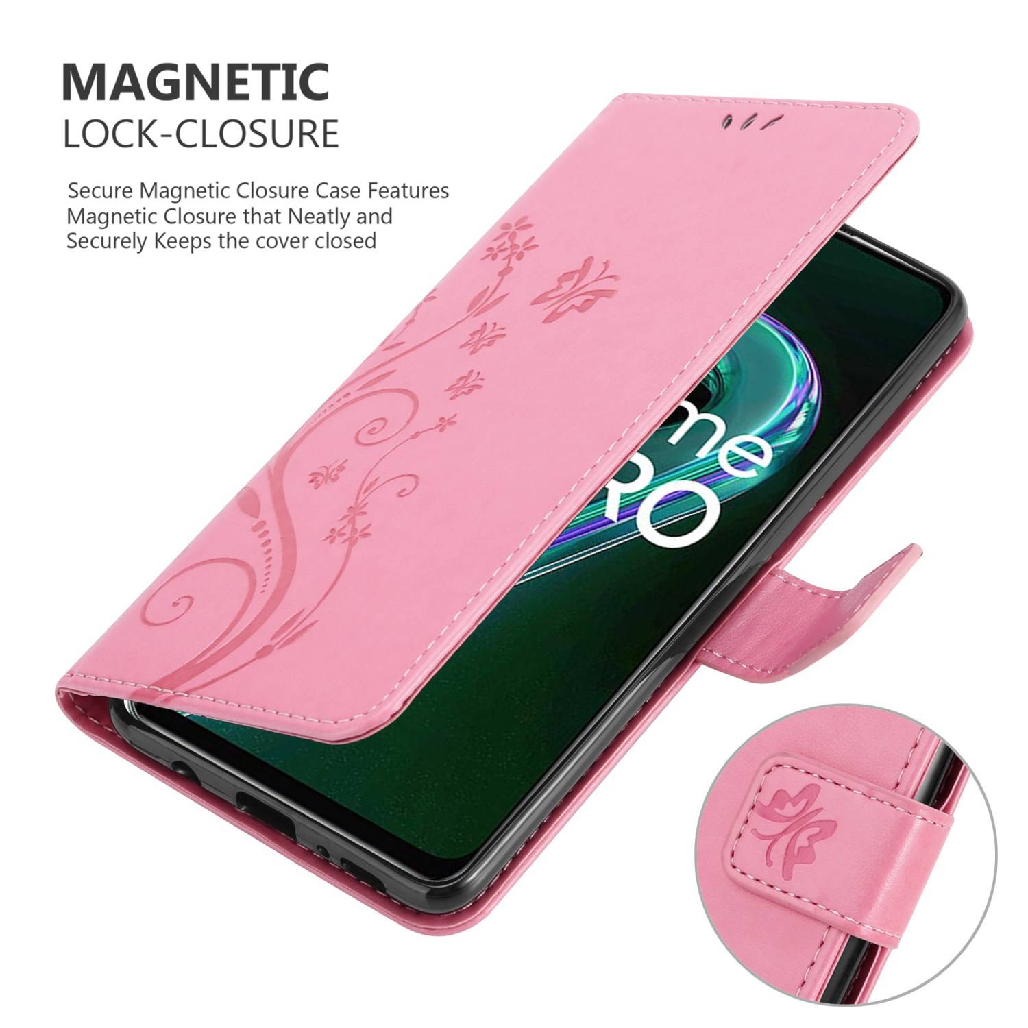 Cadorabo Hülle für Realme 9 5G / 9 PRO / V25 / Q5 / OnePlus Nord CE 2 LITE 5G Schutz Hülle in Rosa Schutzhülle Handy