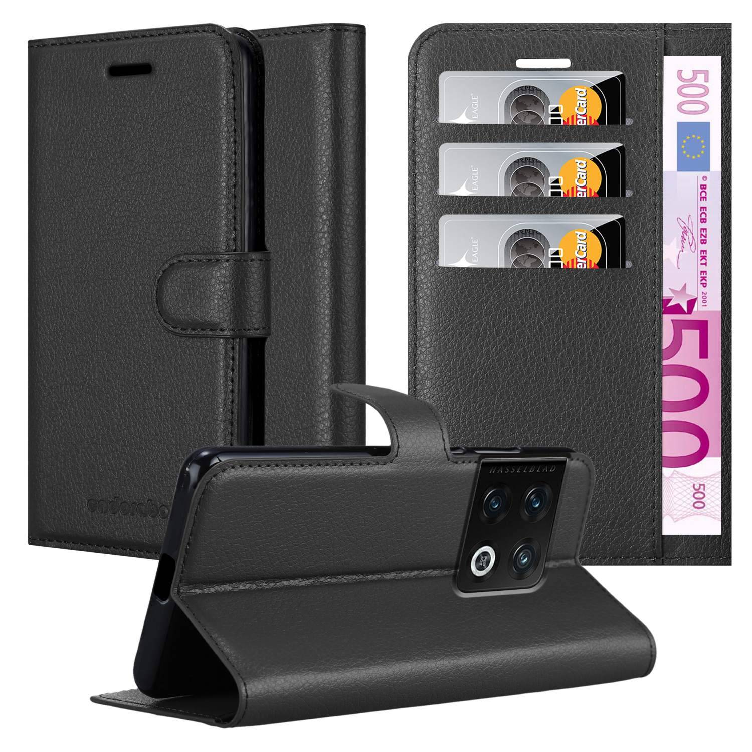 Cadorabo Hülle für OnePlus 10 PRO 5G Schutz Hülle in Schwarz Handyhülle Etui Case Cover Magnetverschluss