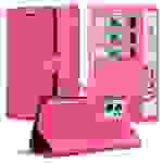 Cadorabo Hülle für OnePlus Nord CE 2 5G Schutz Hülle in Pink Handyhülle Etui Case Cover Magnetverschluss